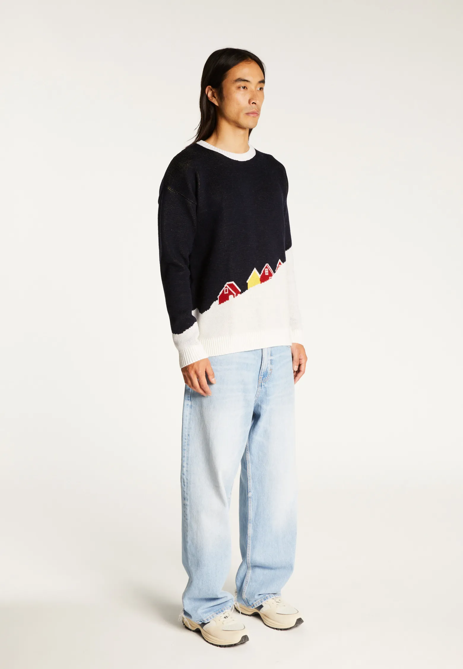 Montagut Merino wool graphic sweater - Stanley