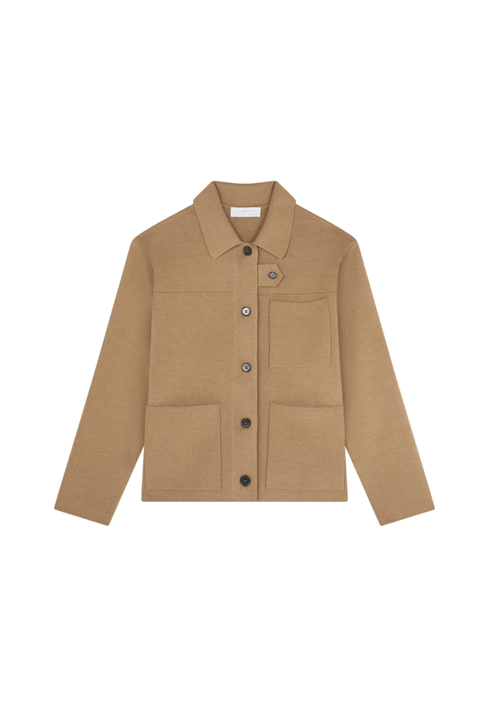 Montagut Merino wool jacket with buttons and pockets - Coline