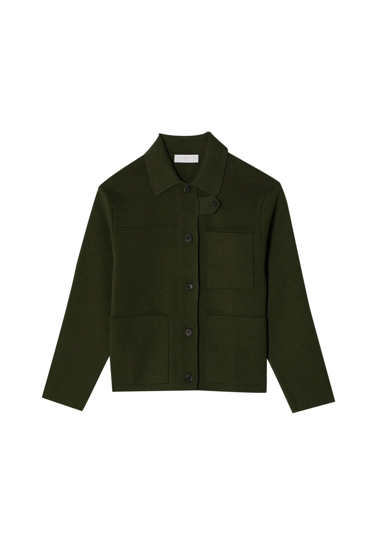 Montagut Merino wool jacket with buttons and pockets - Coline