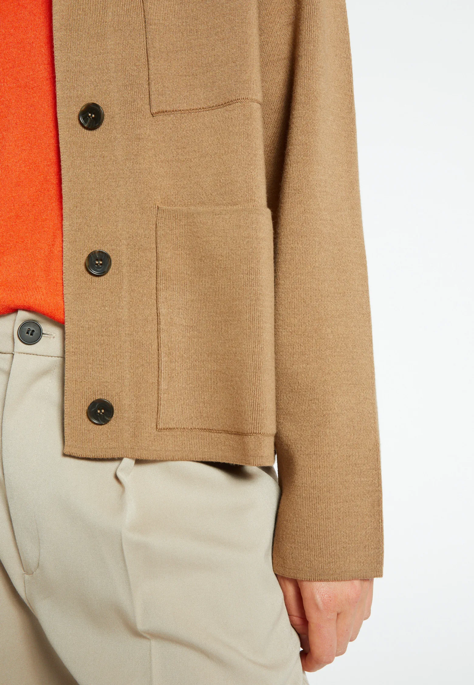 Montagut Merino wool jacket with buttons and pockets - Coline