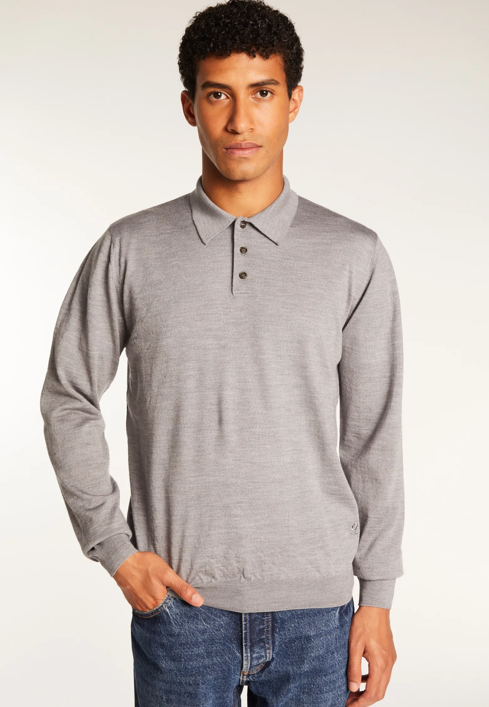 Montagut Merino Wool Polo Neck Sweater - Eni