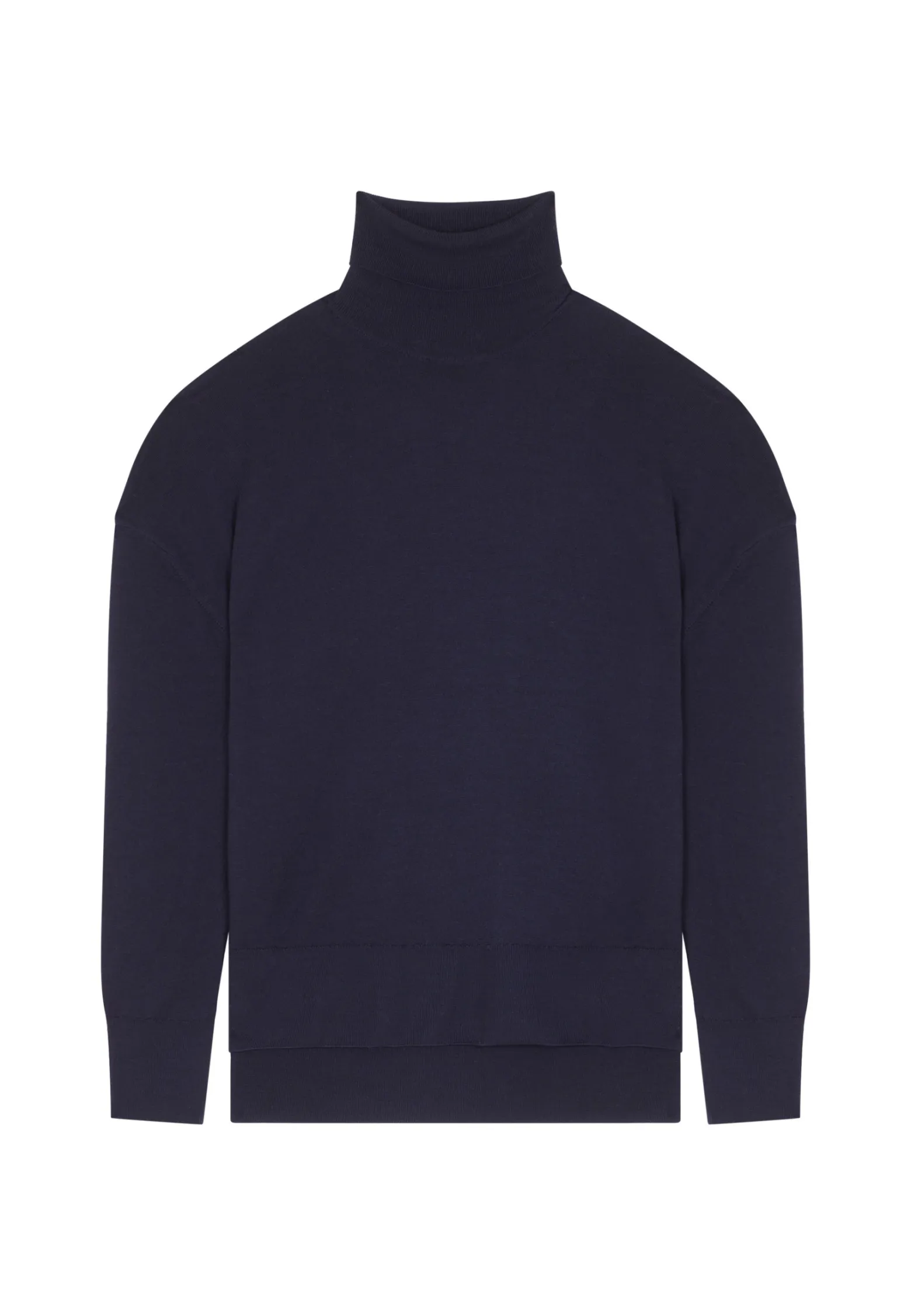 Montagut Merino wool turtleneck sweater with slits - Amy