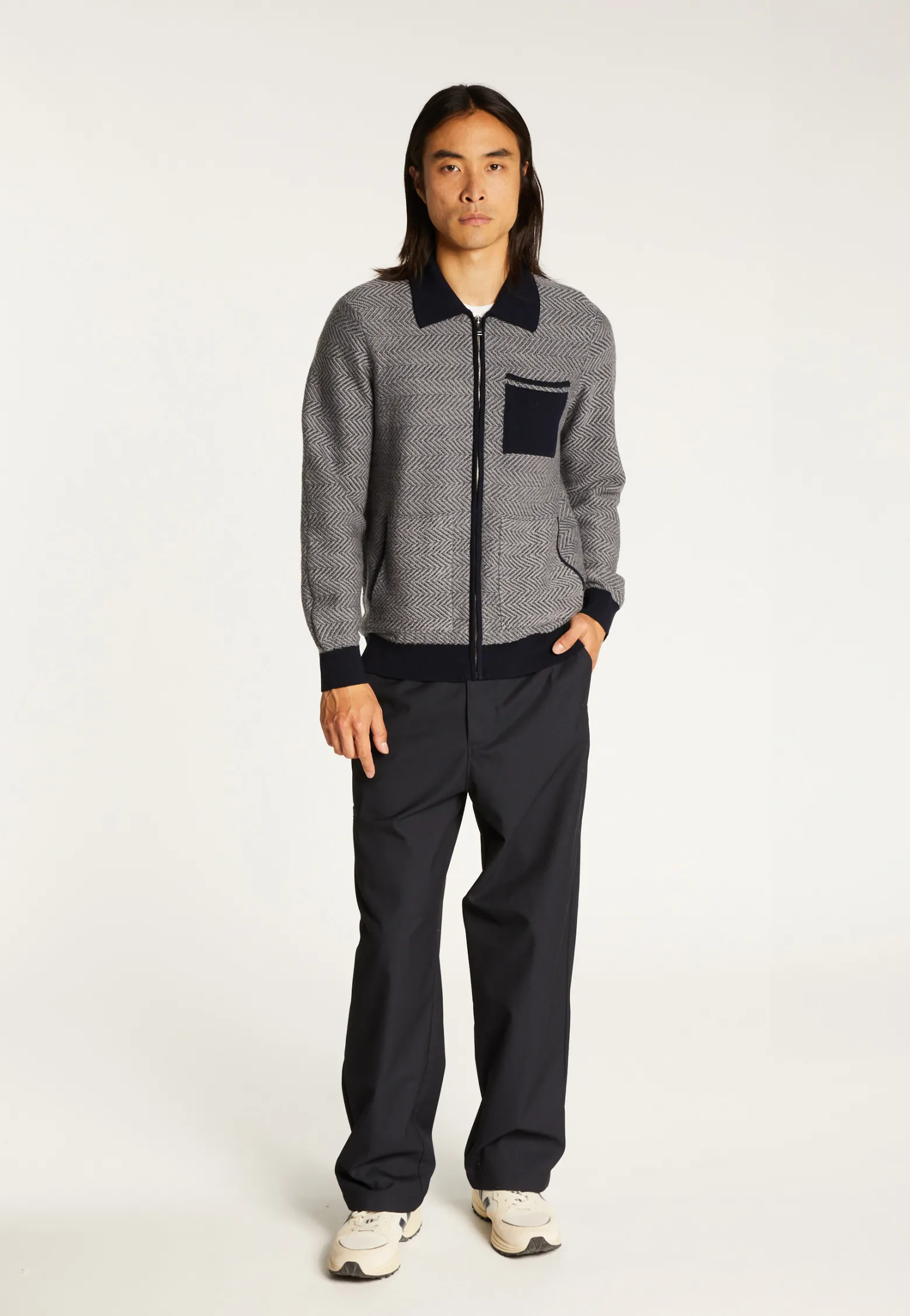 Montagut Merino wool zipped jacket - Dinesh
