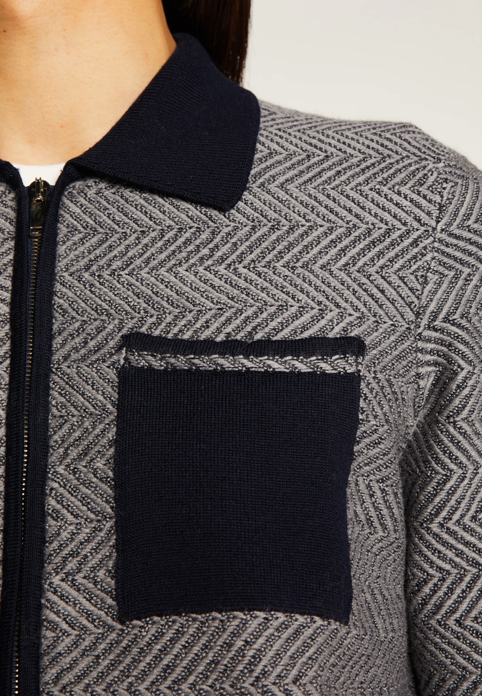 Montagut Merino wool zipped jacket - Dinesh