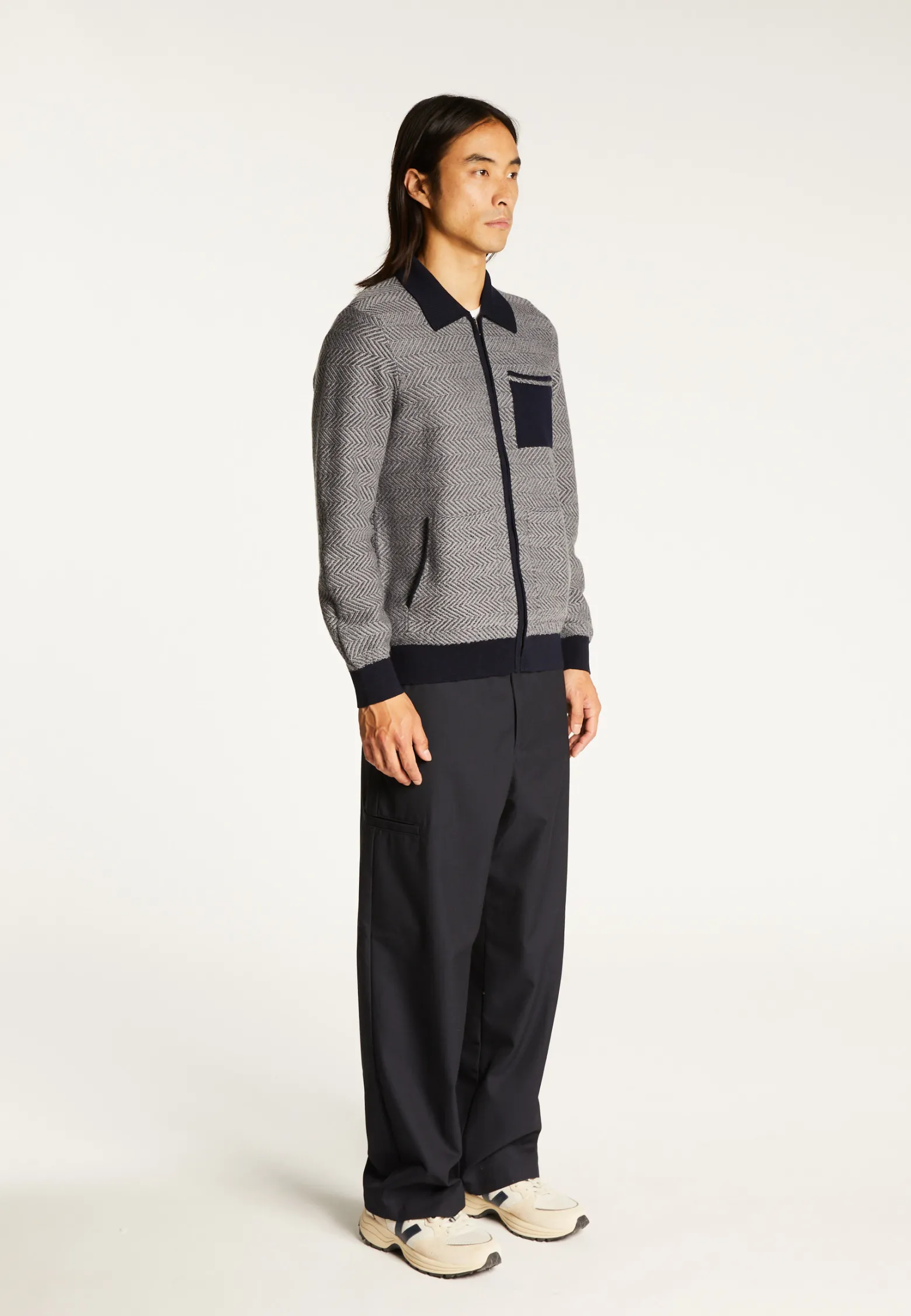 Montagut Merino wool zipped jacket - Dinesh