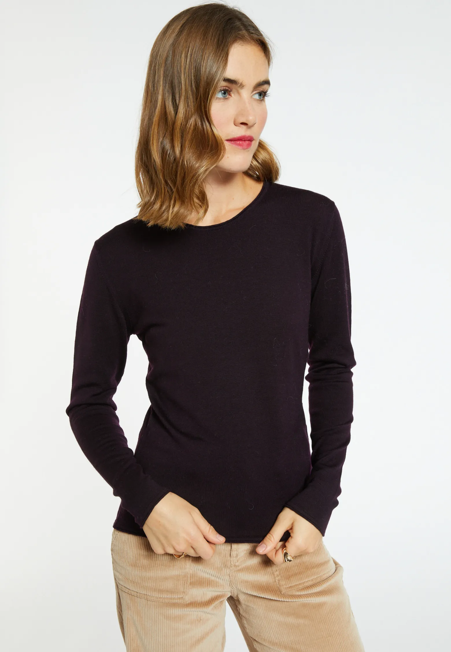 Montagut Mock turtleneck pullover made of wool - Bourse