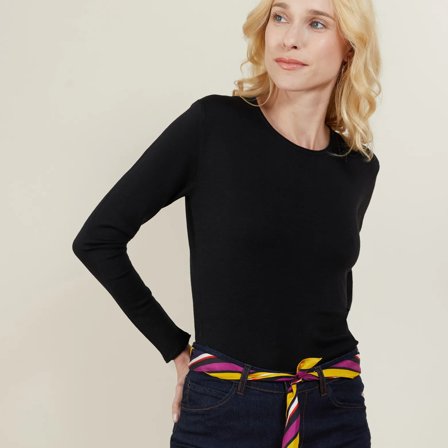 Montagut Mock turtleneck pullover made of wool - Bourse