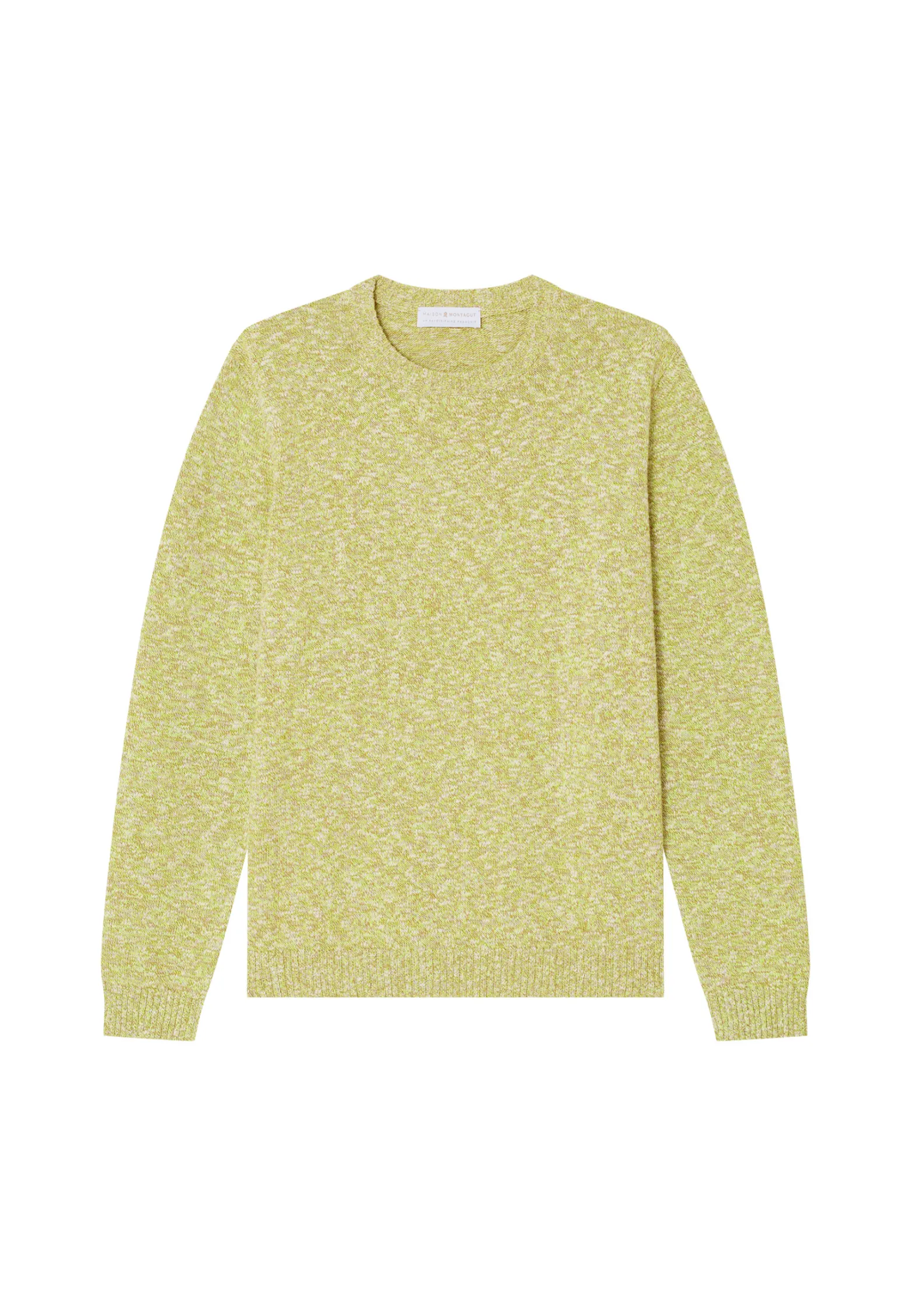 Montagut Mottled cotton round neck sweater - Doume