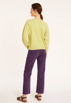 Montagut Mottled cotton sweater with boat neck - Mello