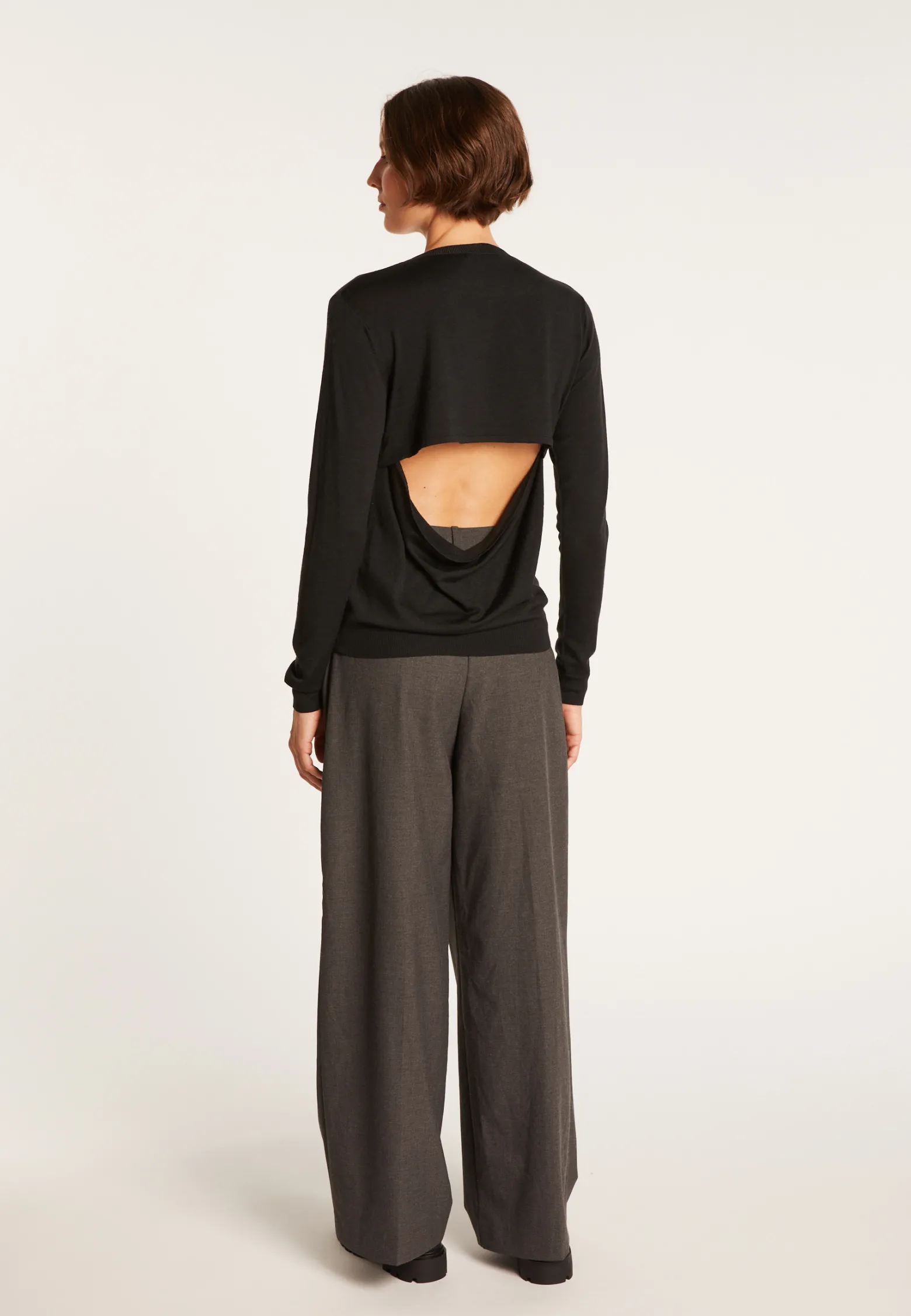 Montagut Open-back jumper made of wool and silk - Embrun