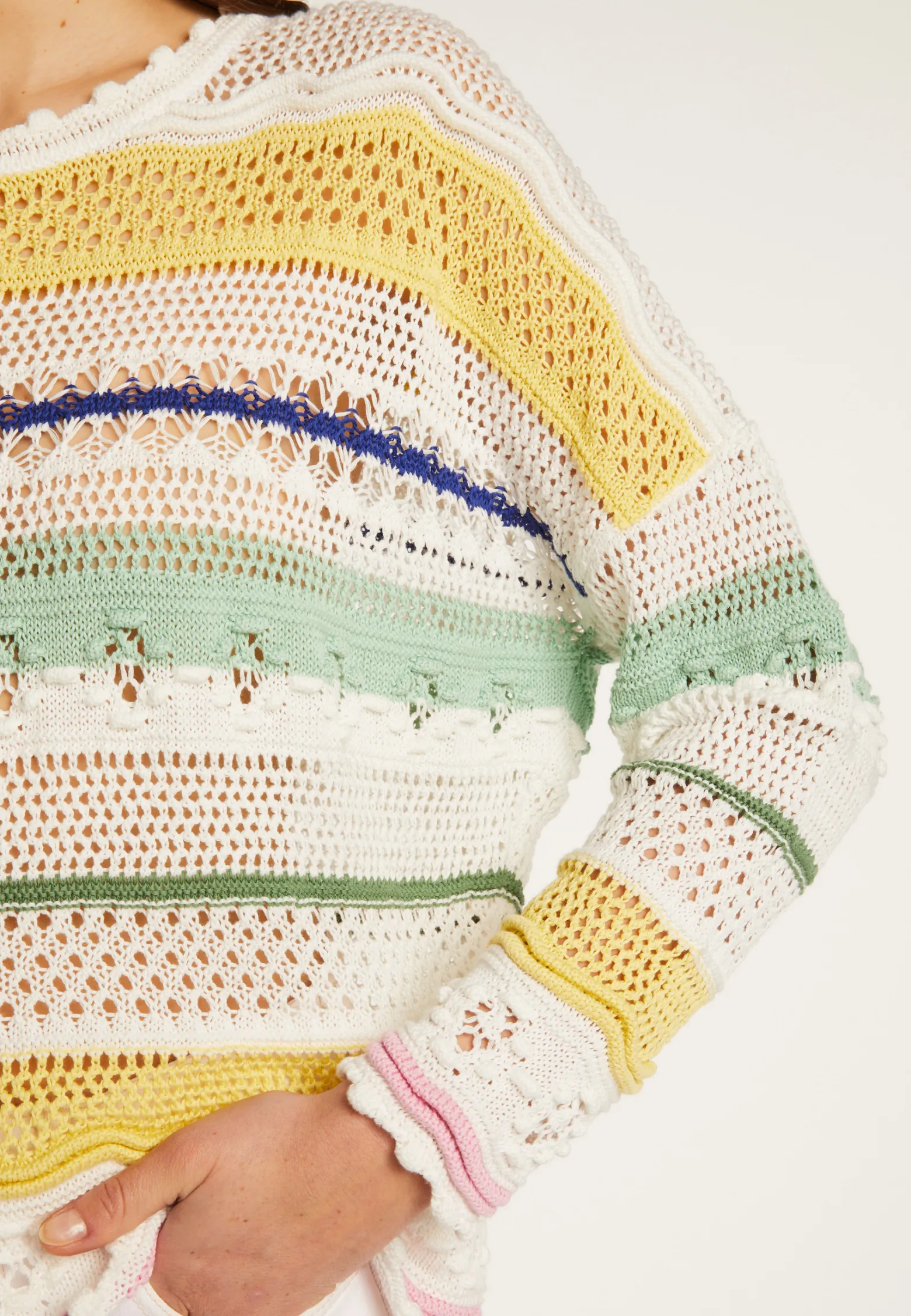 Montagut Openwork cotton sweater - Danika