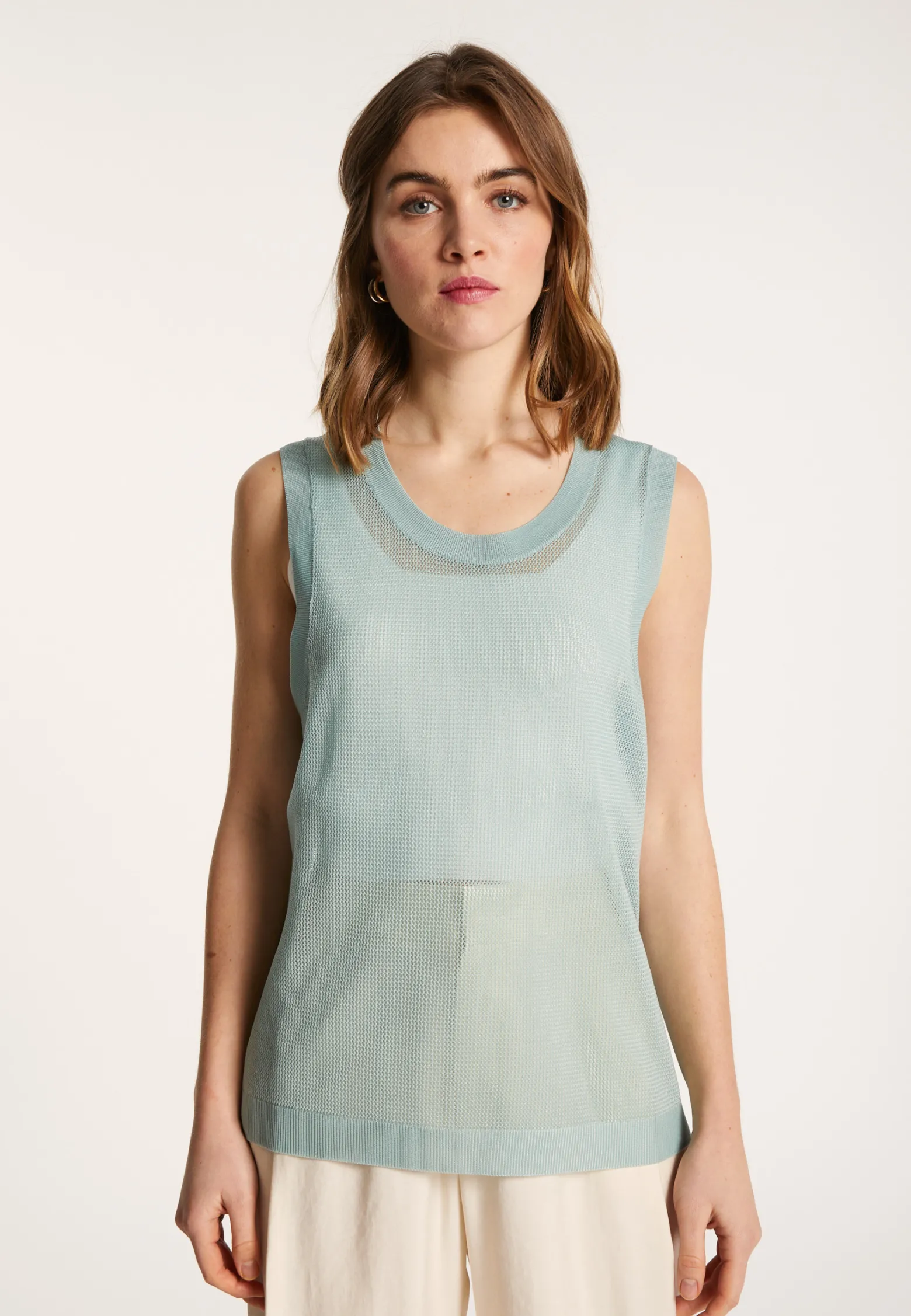 Montagut Openwork tank top in Fil Lumiere - Linda