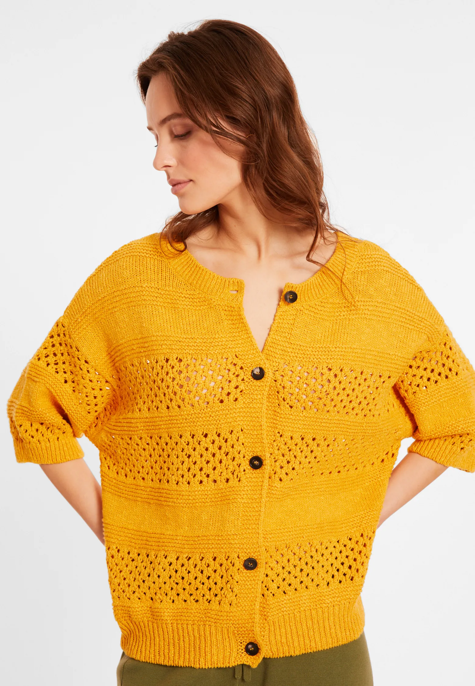 Montagut Openwork vest in cotton and linen - Maylisse