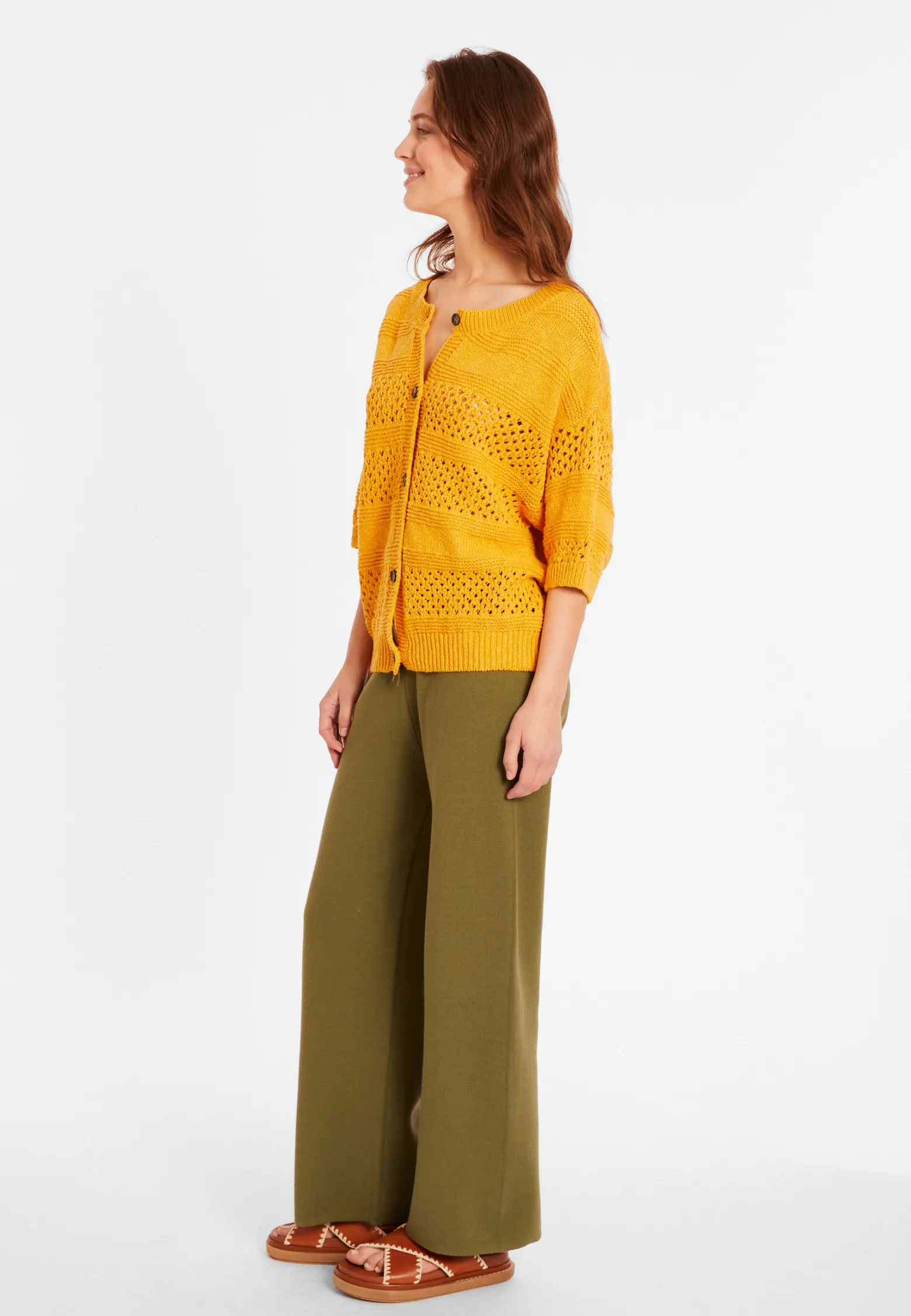 Montagut Openwork vest in cotton and linen - Maylisse