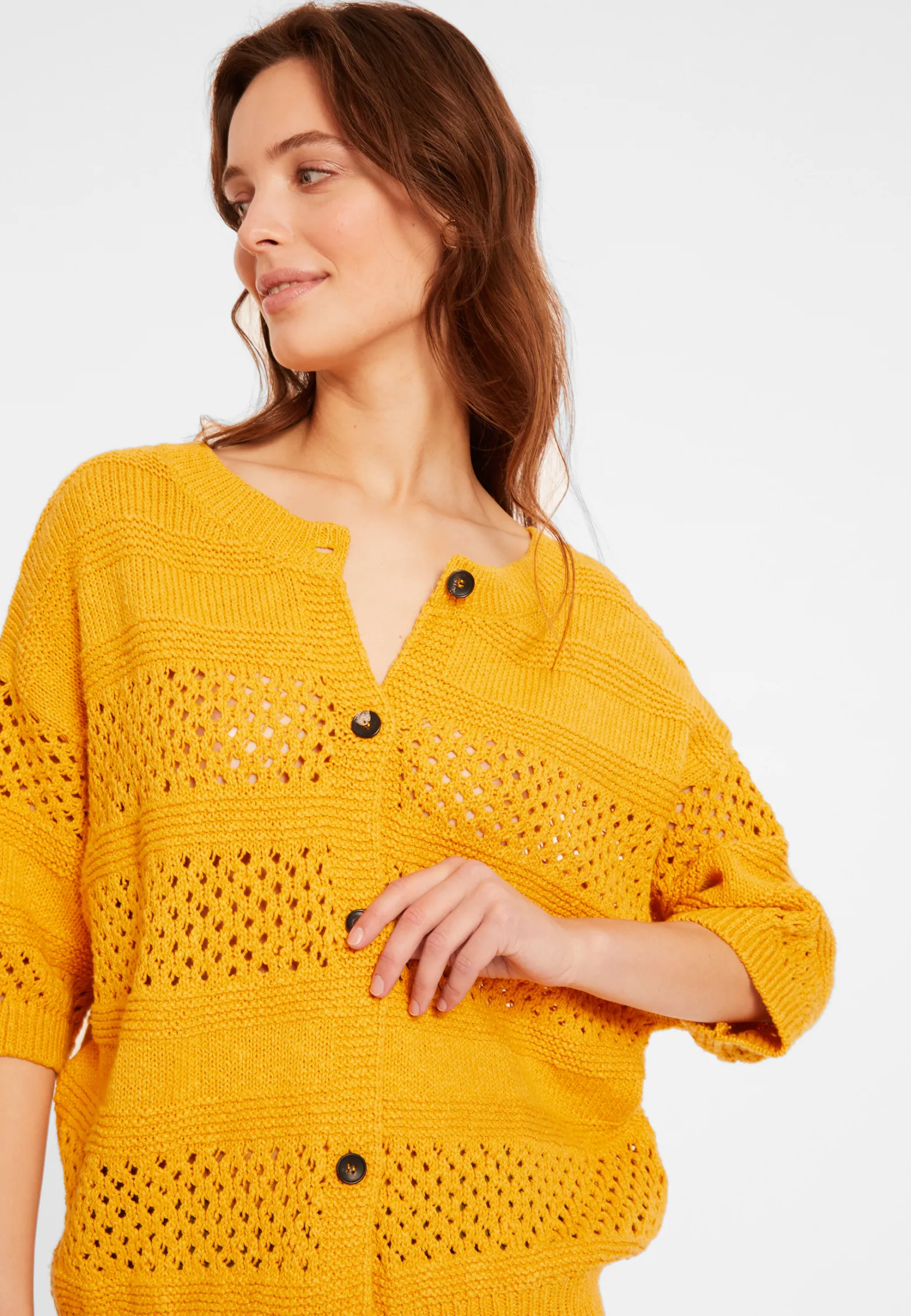 Montagut Openwork vest in cotton and linen - Maylisse