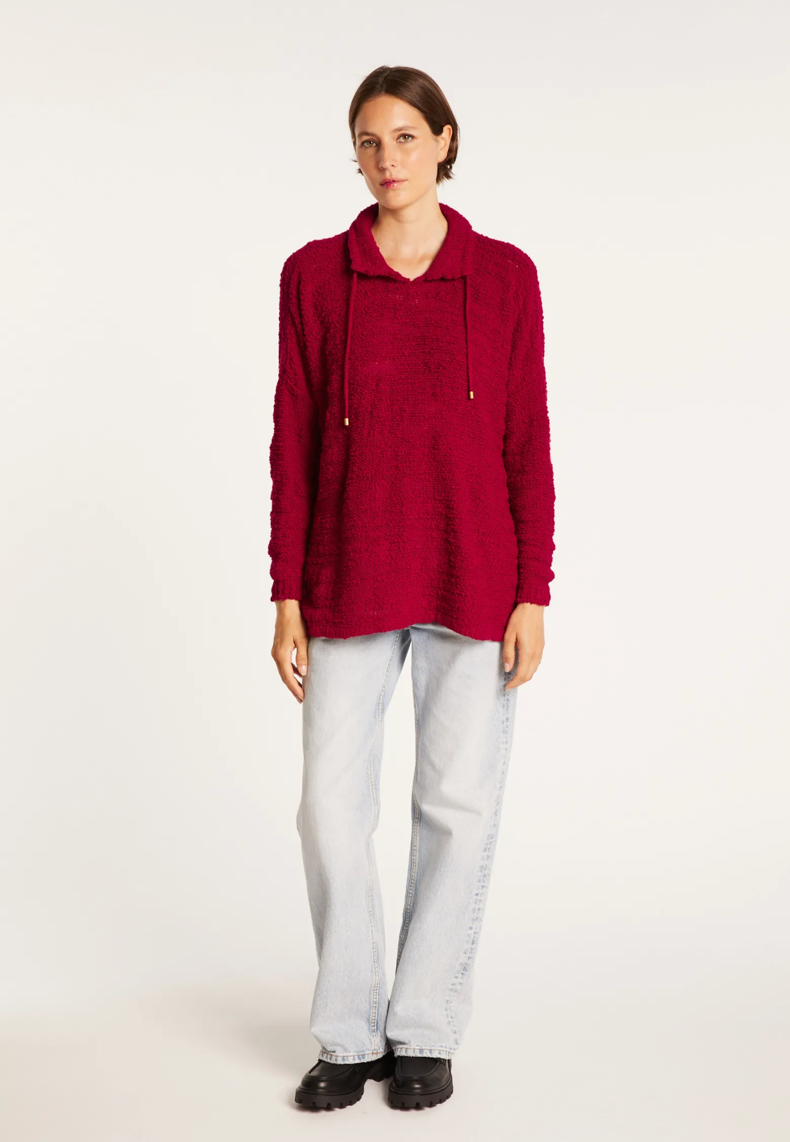 Montagut Oversized jumper with lacing - Semya