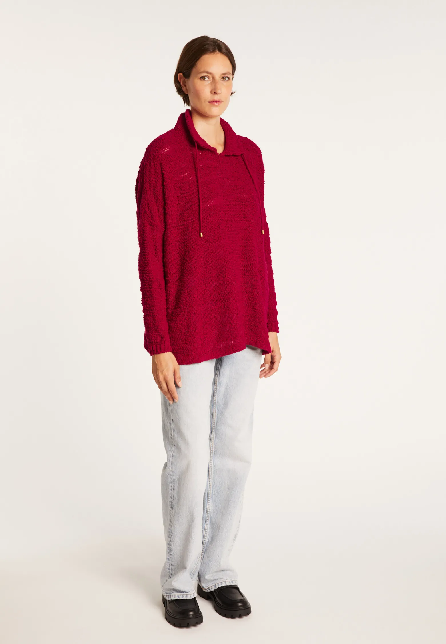 Montagut Oversized jumper with lacing - Semya