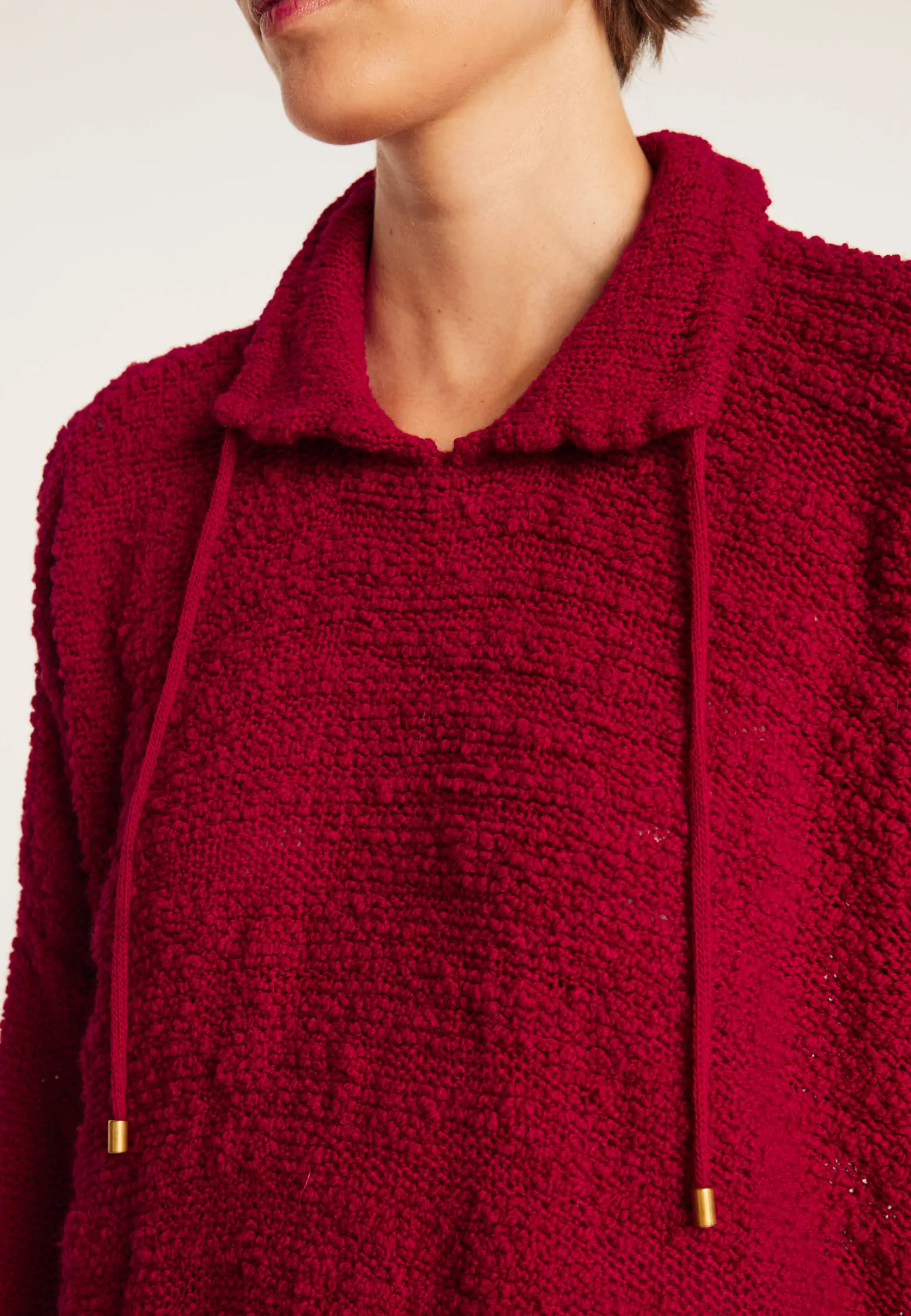Montagut Oversized jumper with lacing - Semya