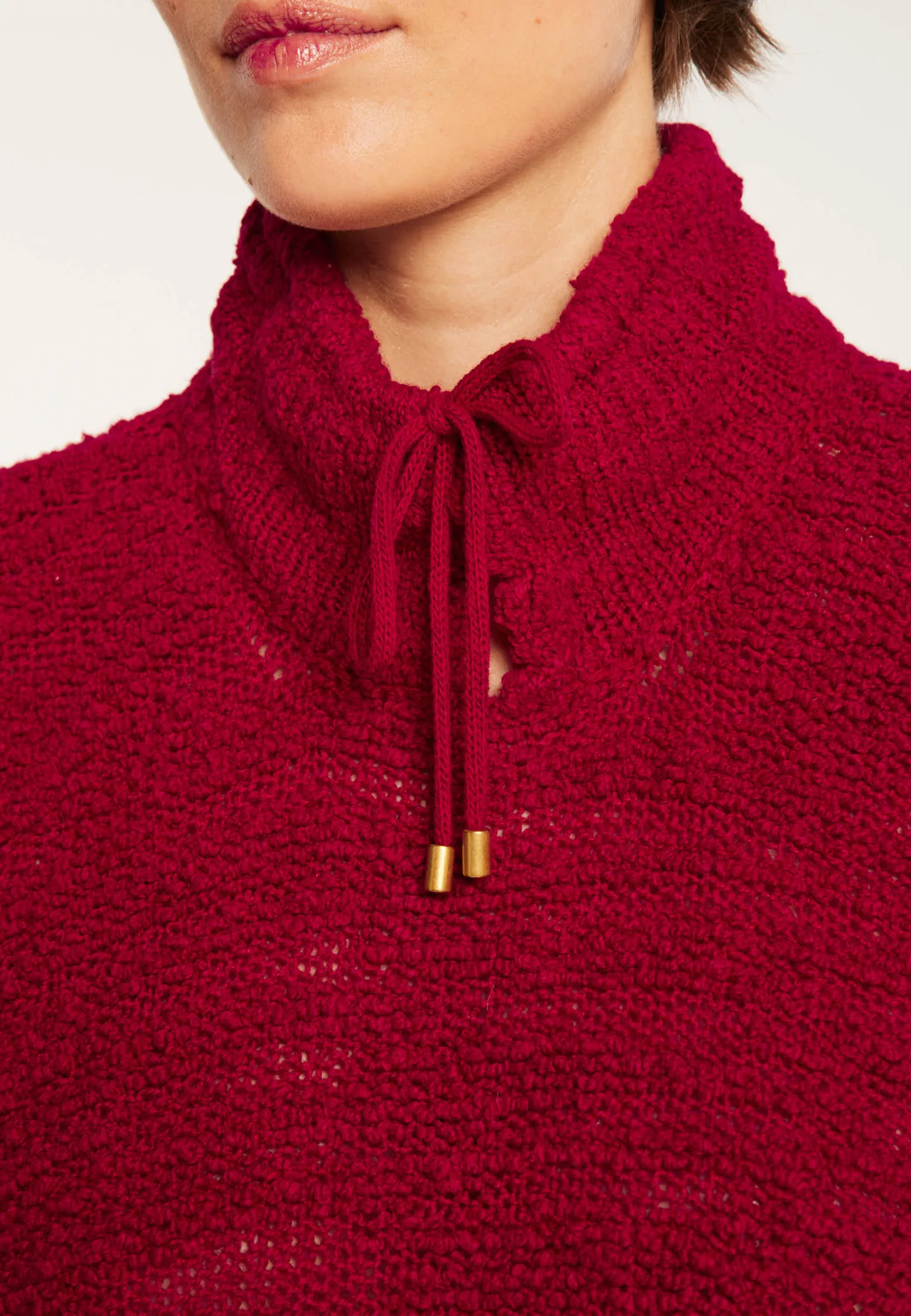 Montagut Oversized jumper with lacing - Semya