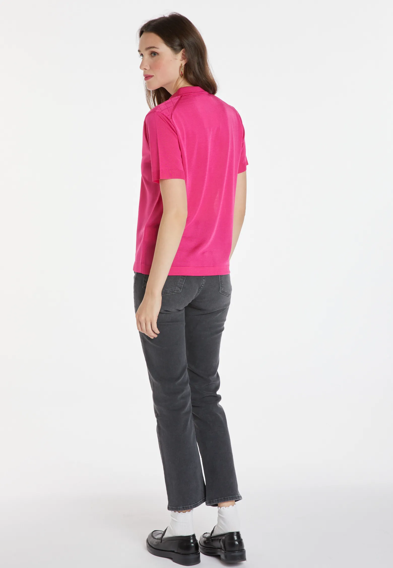 Montagut Patterned Fil Lumière polo-shirt - Katleen