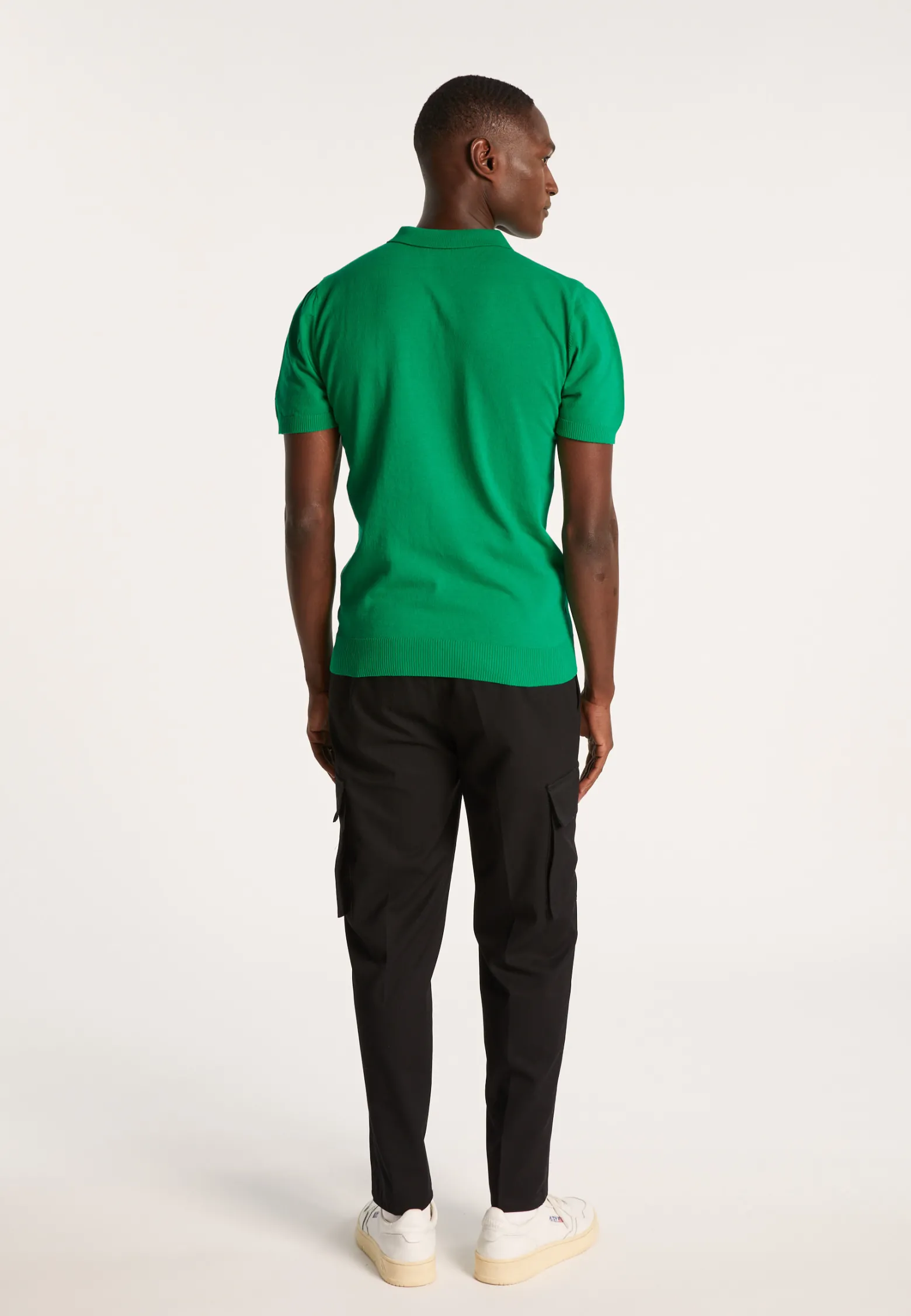 Montagut Plain dry cotton polo shirt - Bank
