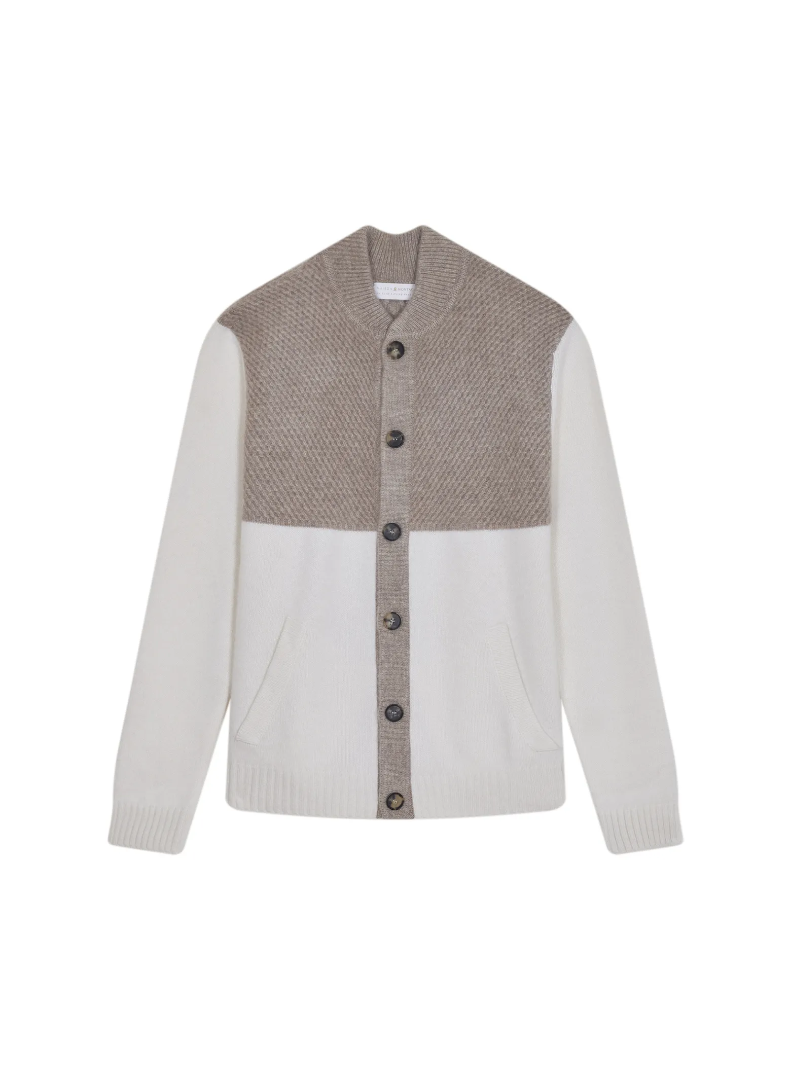 Montagut 4-ply cashmere buttoned jacket with pockets - Farell