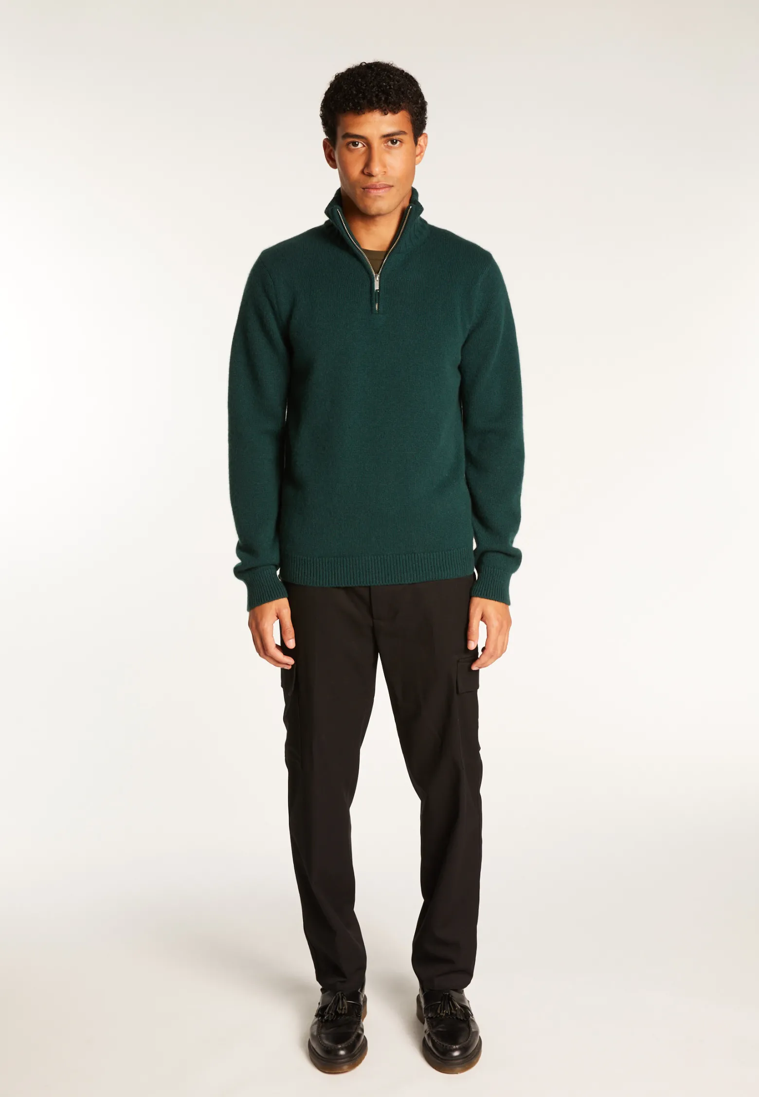 Montagut 6-ply cashmere trucker sweater - Emiliano duo