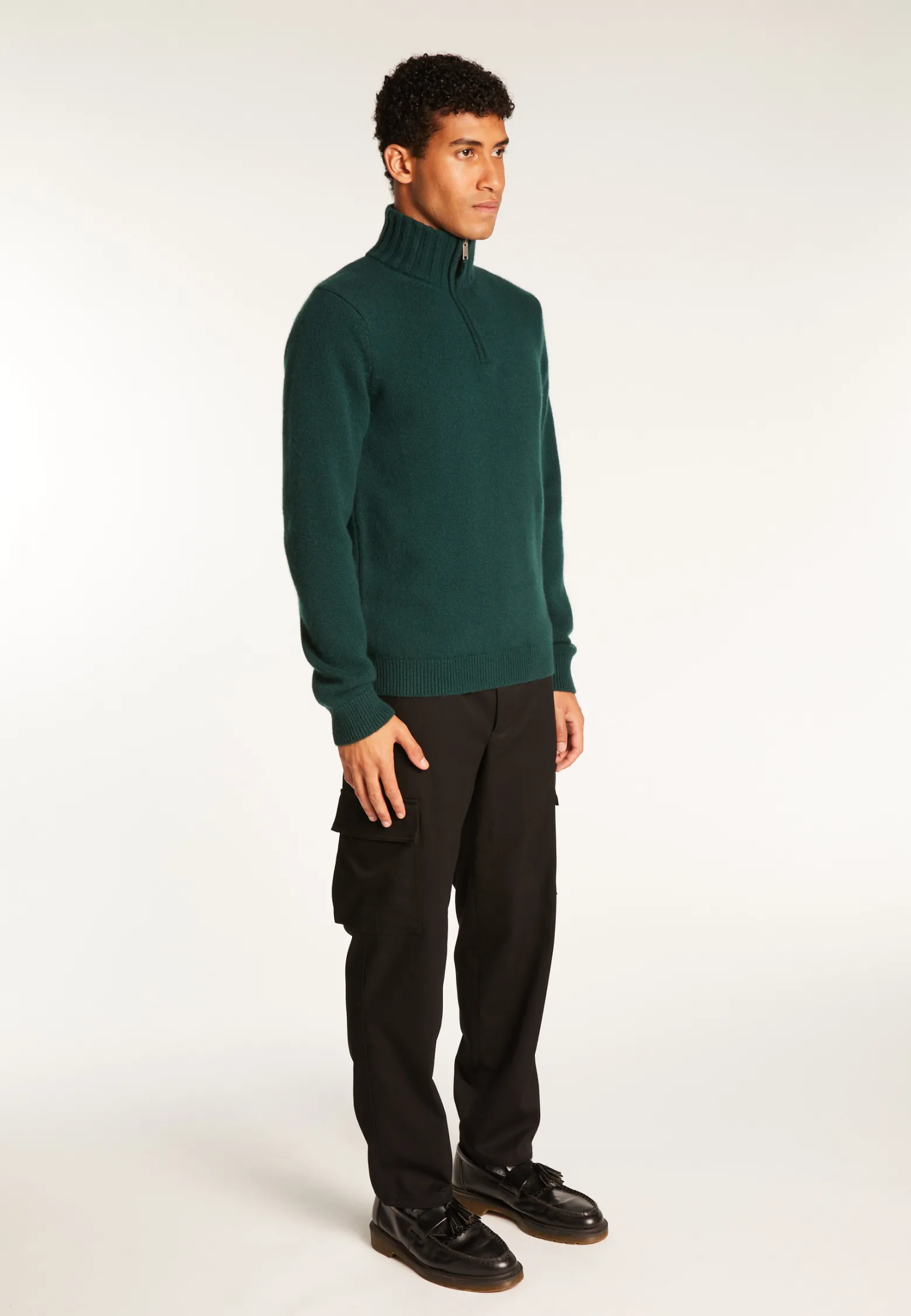 Montagut 6-ply cashmere trucker sweater - Emiliano duo