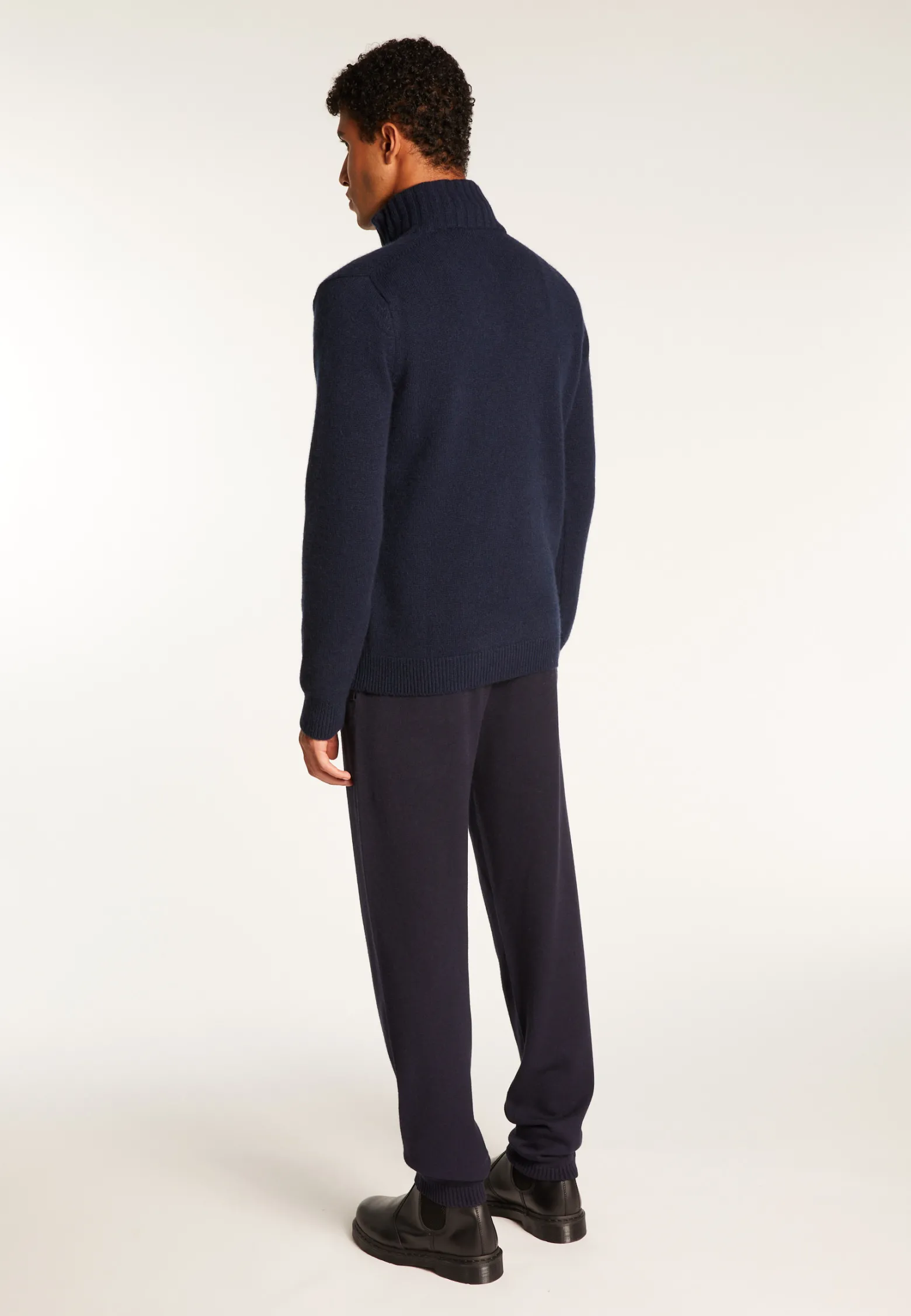 Montagut 6-ply cashmere trucker sweater - Emiliano duo