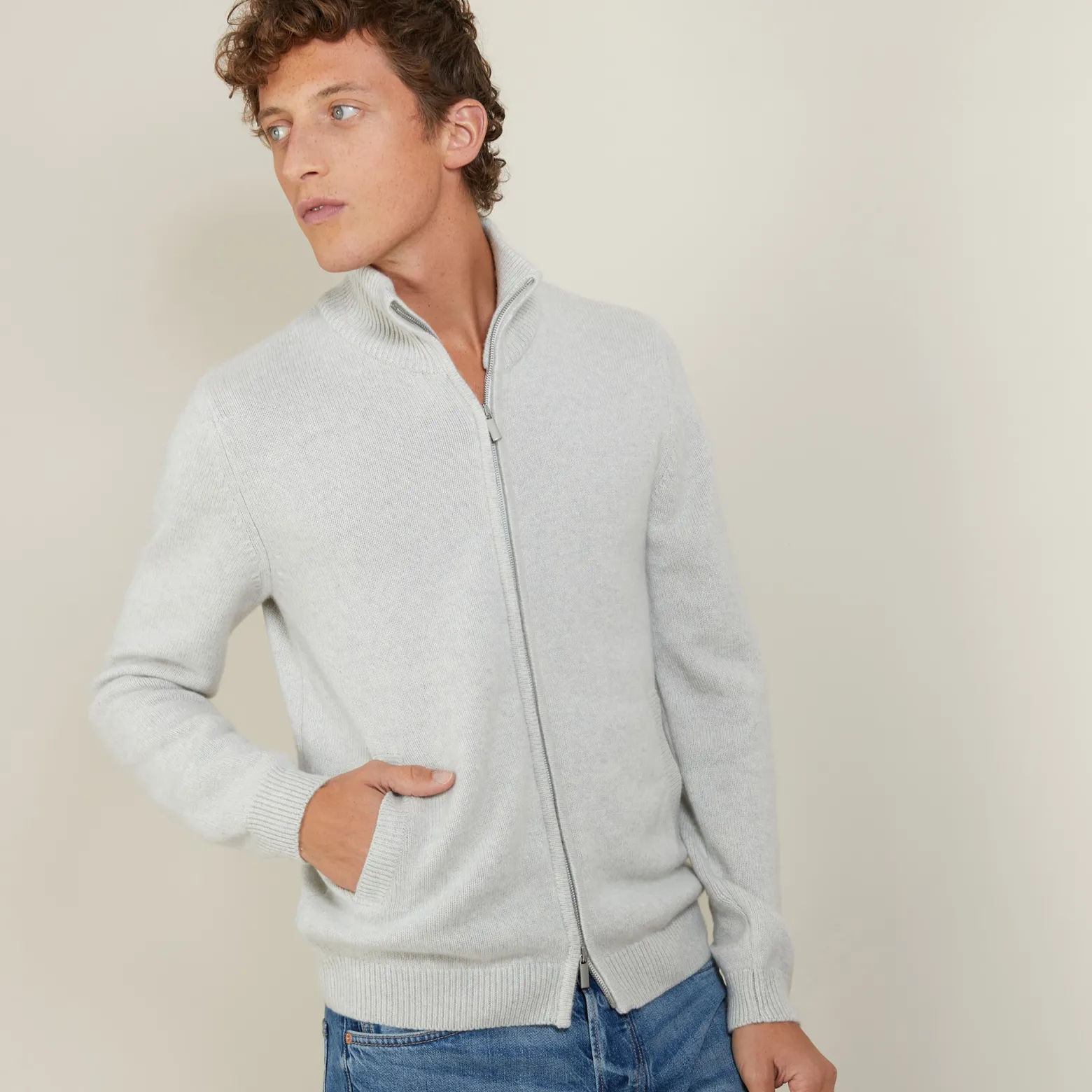 Montagut 4-ply cashmere zipped jacket - Balthazar