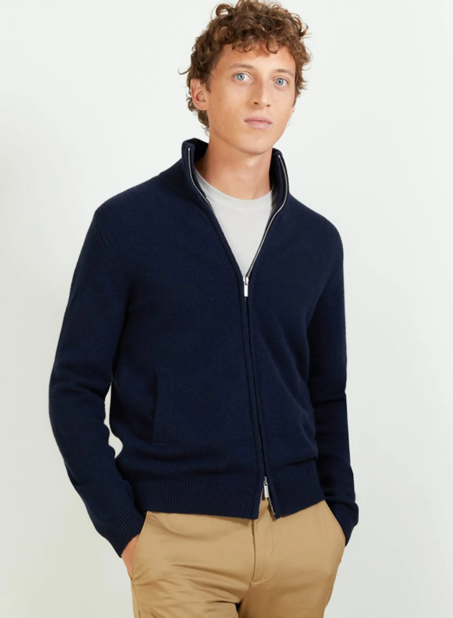 Montagut 4-ply cashmere zipped jacket - Balthazar