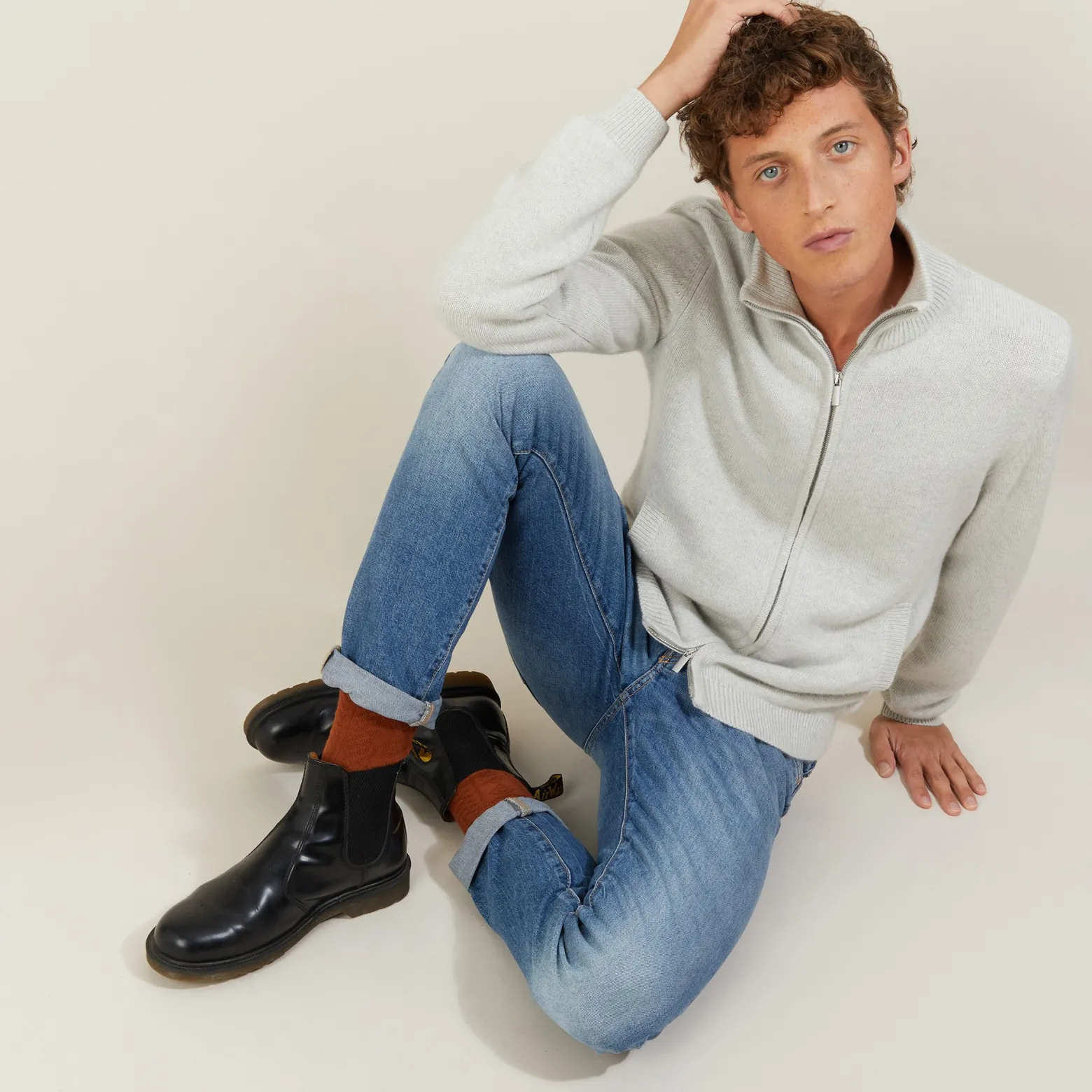 Montagut 4-ply cashmere zipped jacket - Balthazar