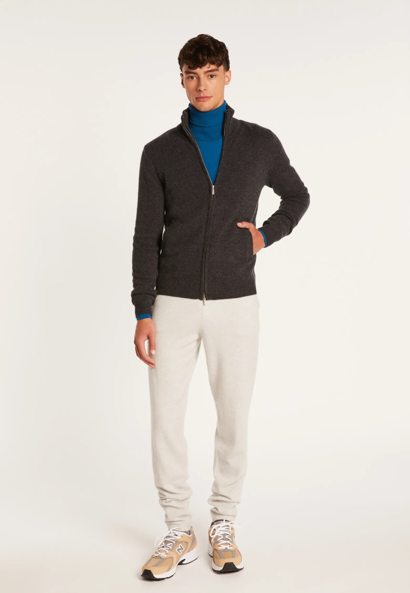 Montagut 4-ply cashmere zipped jacket - Balthazar