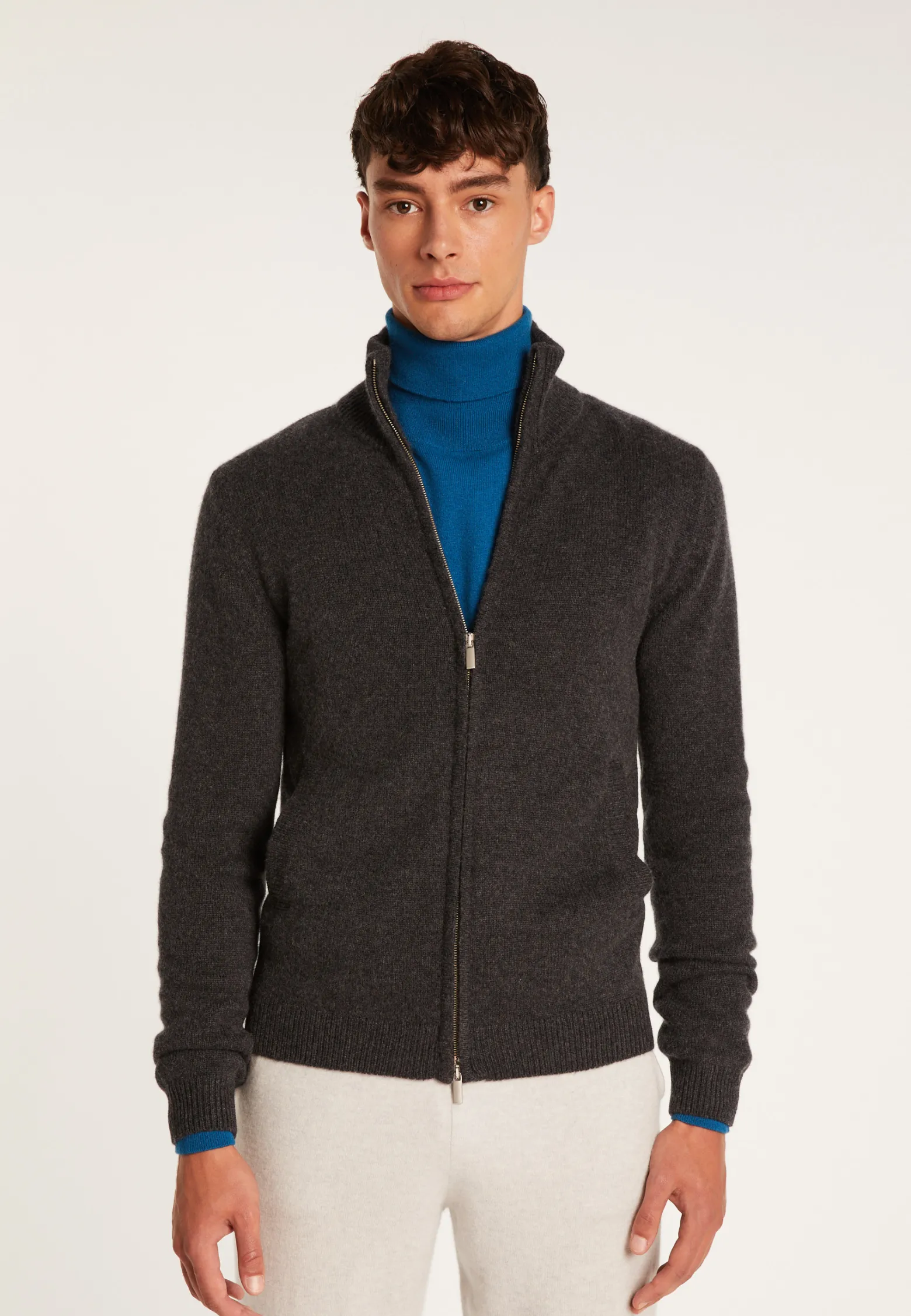 Montagut 4-ply cashmere zipped jacket - Balthazar