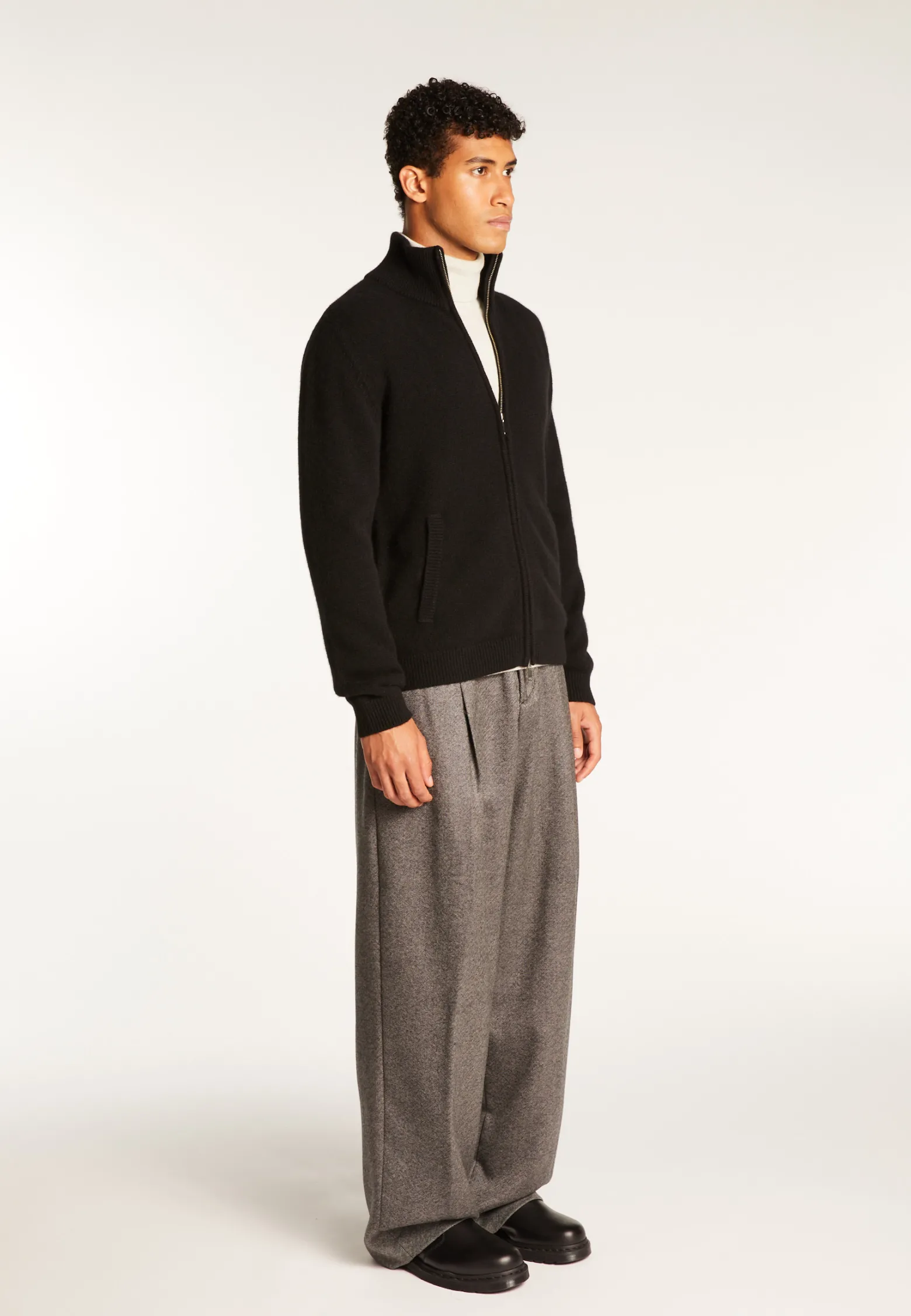 Montagut 6-ply cashmere zipped vest - Elysée duo