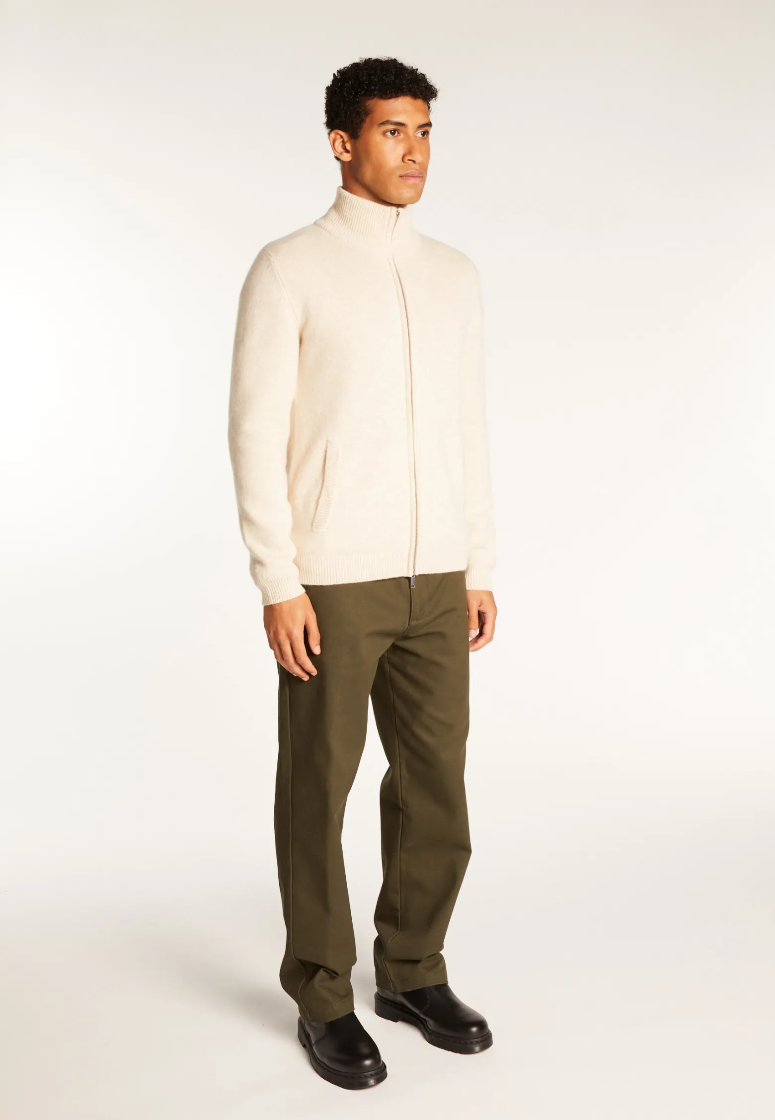 Montagut 6-ply cashmere zipped vest - Elysée duo