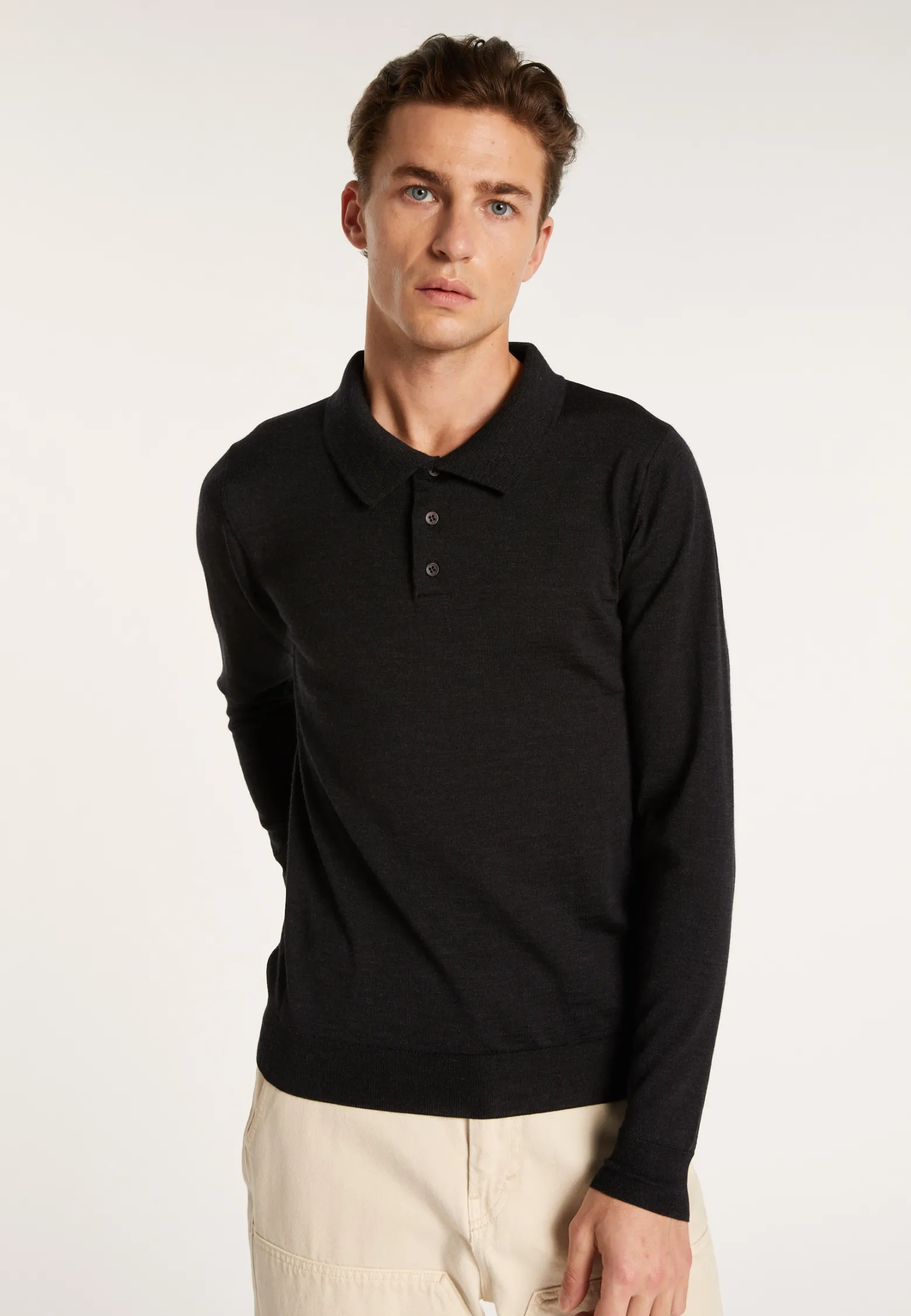 Montagut Polo collar sweater in wool - Eni