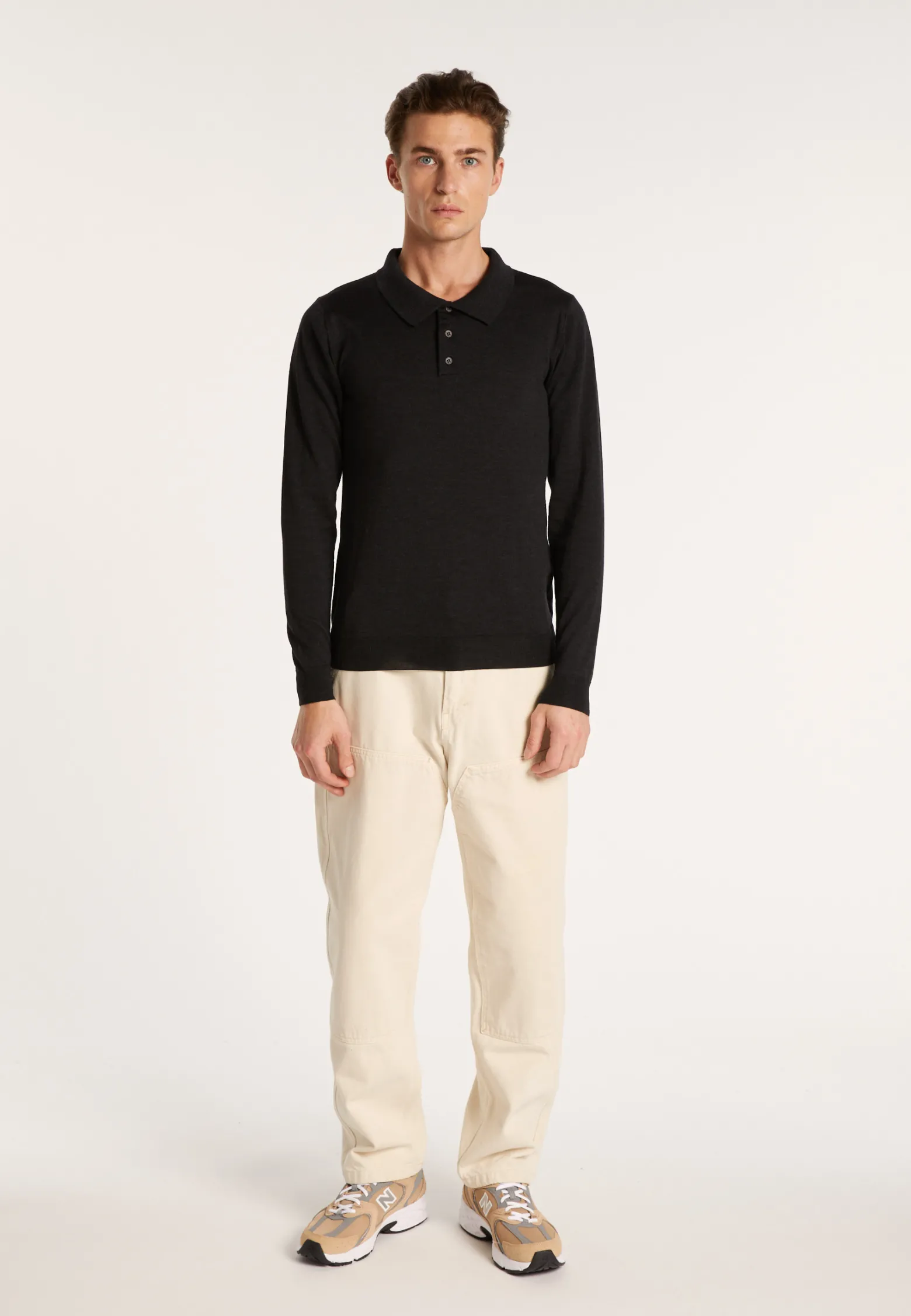 Montagut Polo collar sweater in wool - Eni