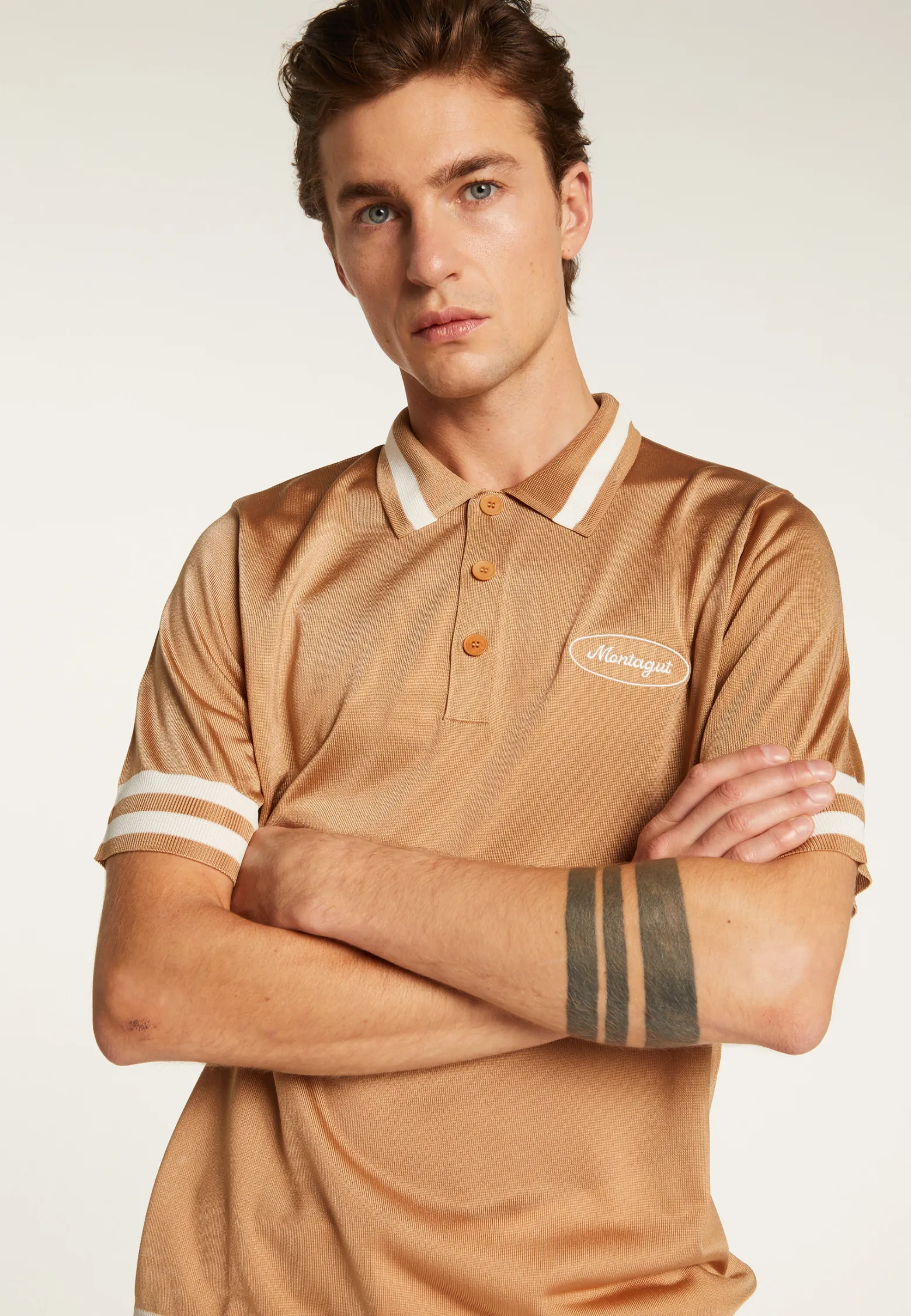 Montagut Polo shirt in light thread and stripes - Montmartre