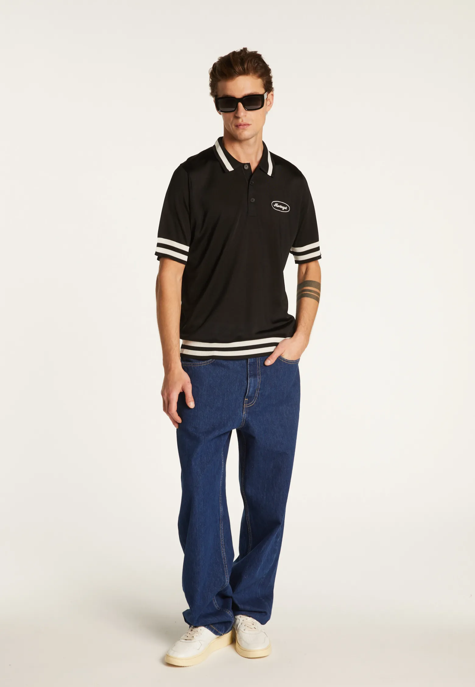 Montagut Polo shirt in light thread and stripes - Montmartre