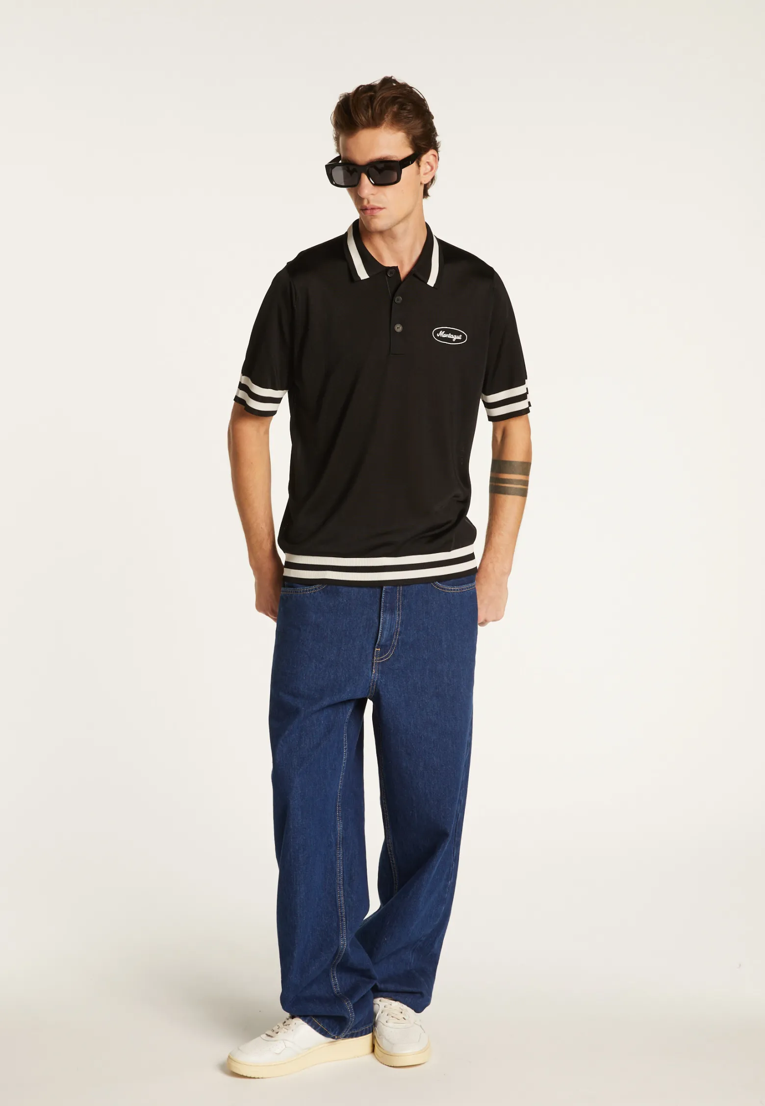 Montagut Polo shirt in light thread and stripes - Montmartre