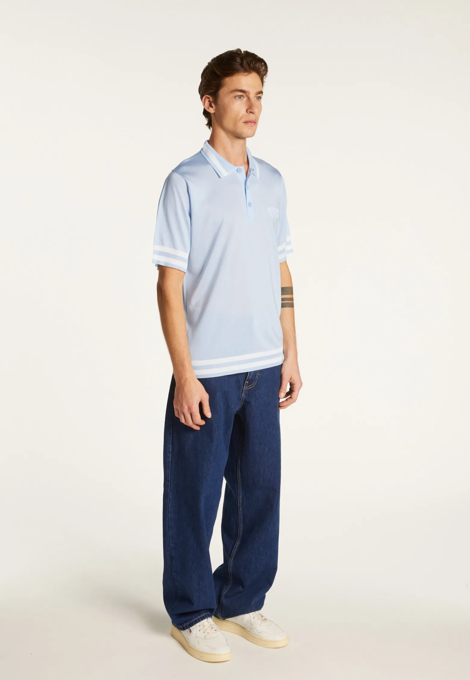 Montagut Polo shirt in light thread and stripes - Montmartre