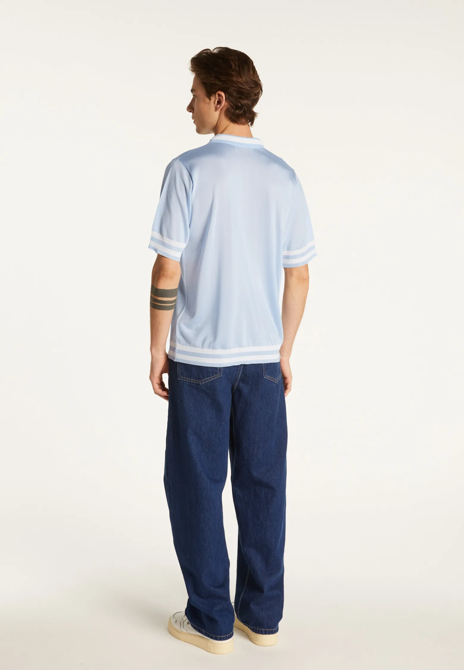 Montagut Polo shirt in light thread and stripes - Montmartre