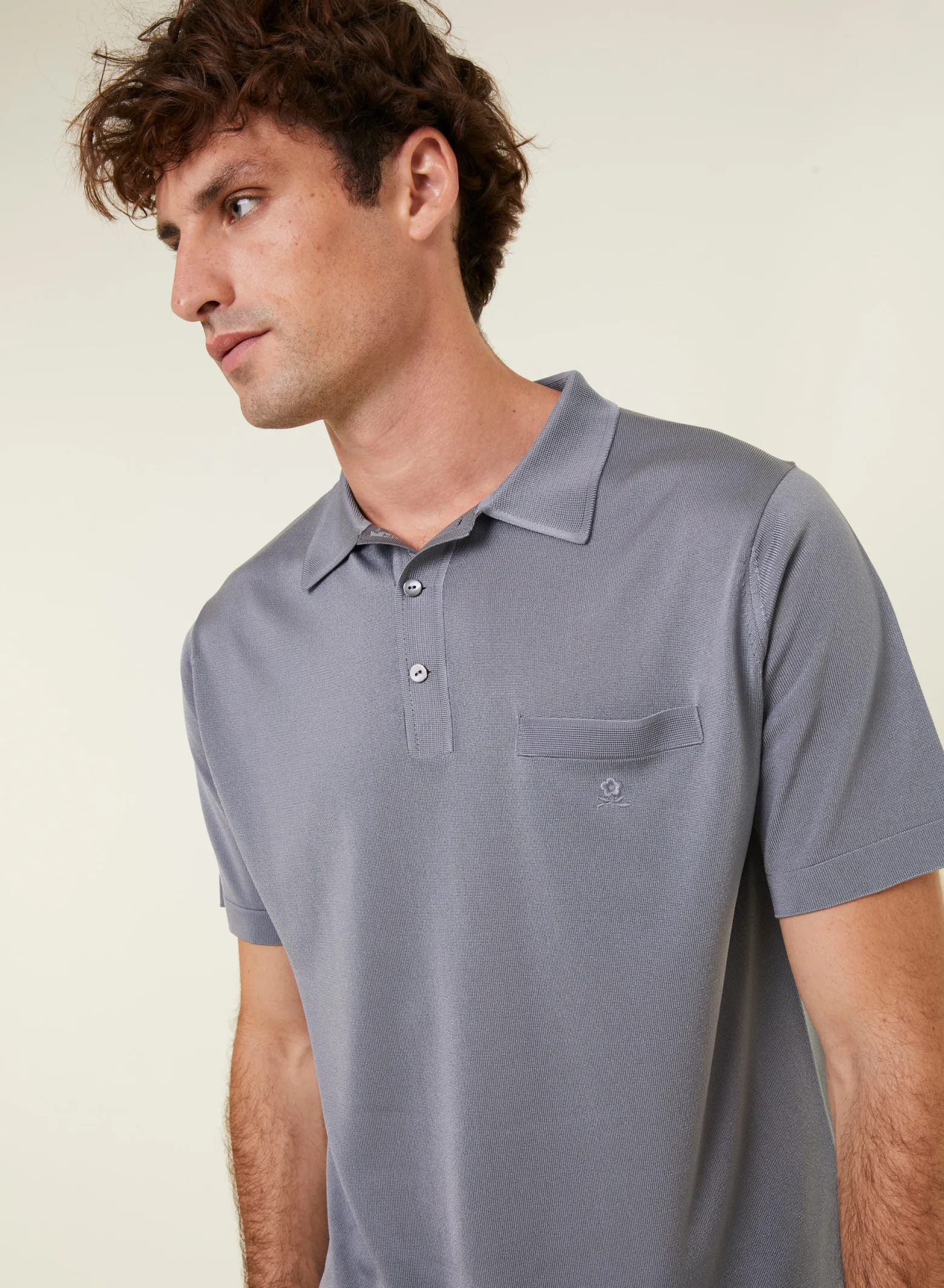 Montagut Polo shirt made of Fil lumière - Vadim