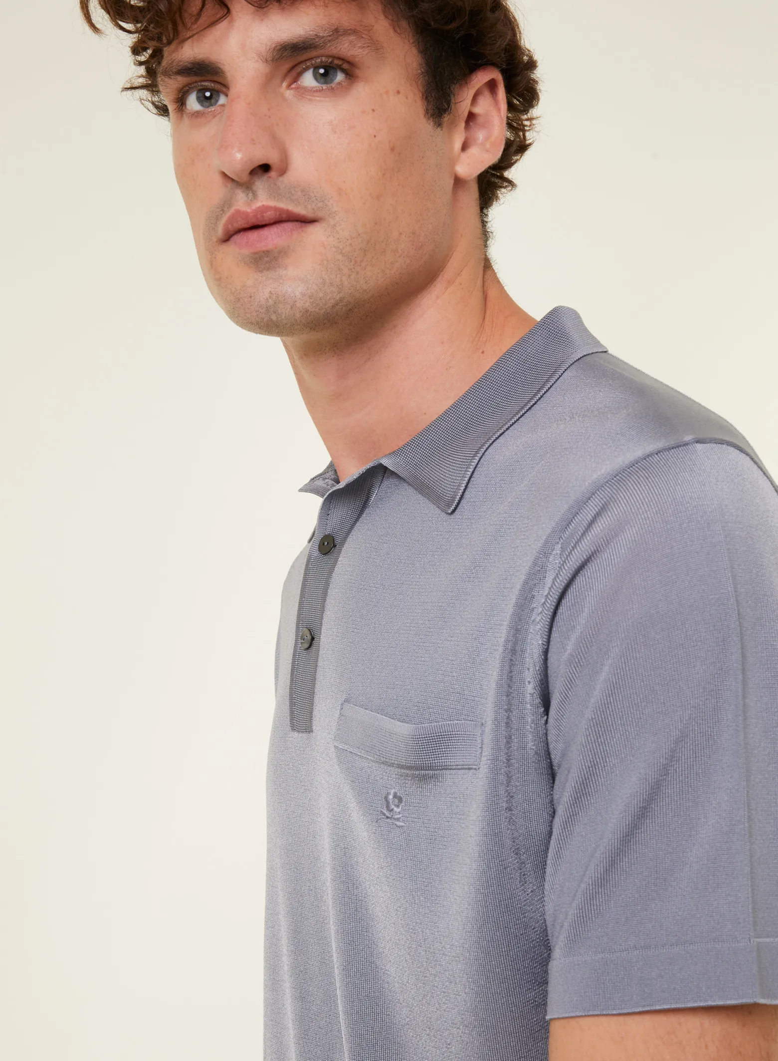 Montagut Polo shirt made of Fil lumière - Vadim