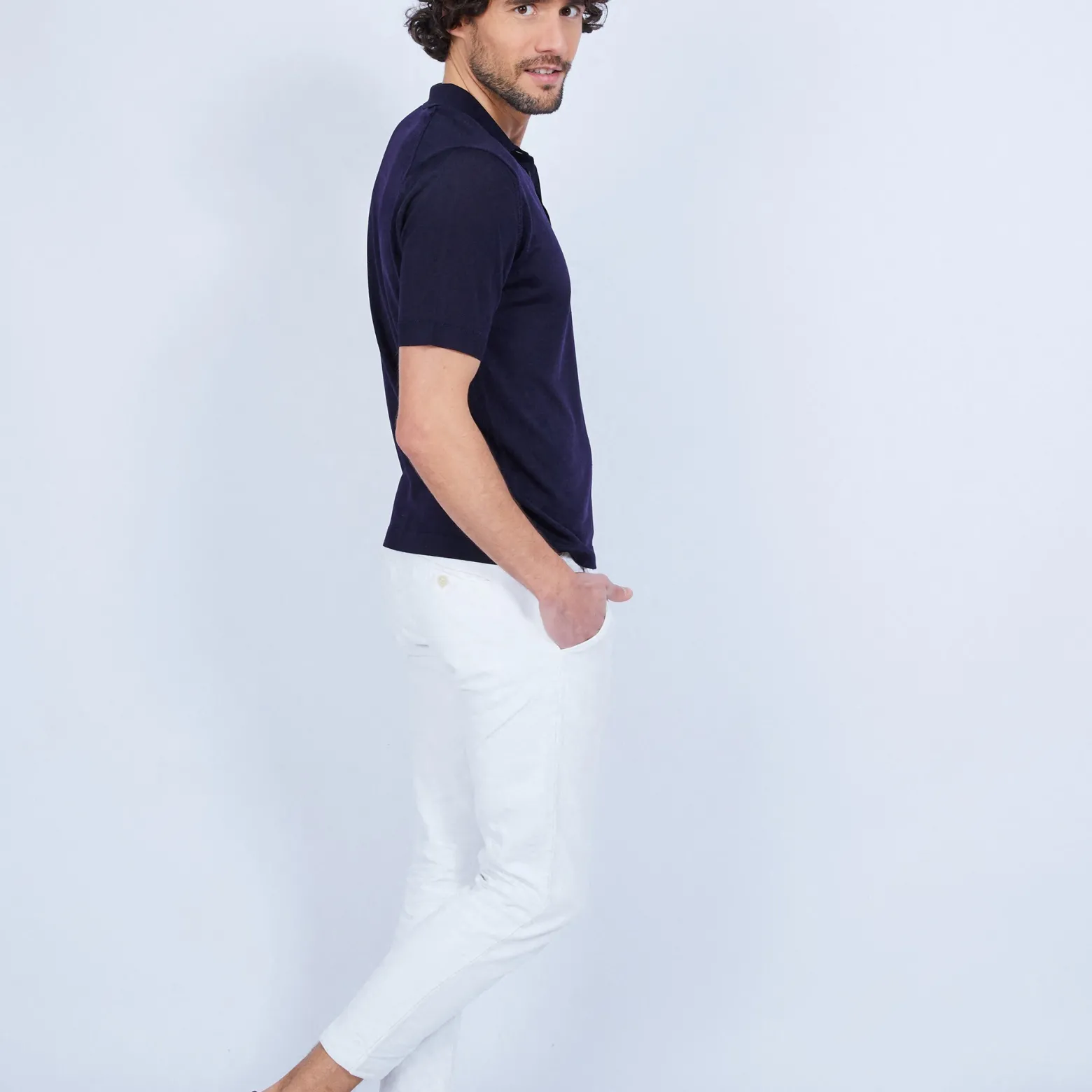 Montagut Polo shirt made of Fil lumière - Vadim