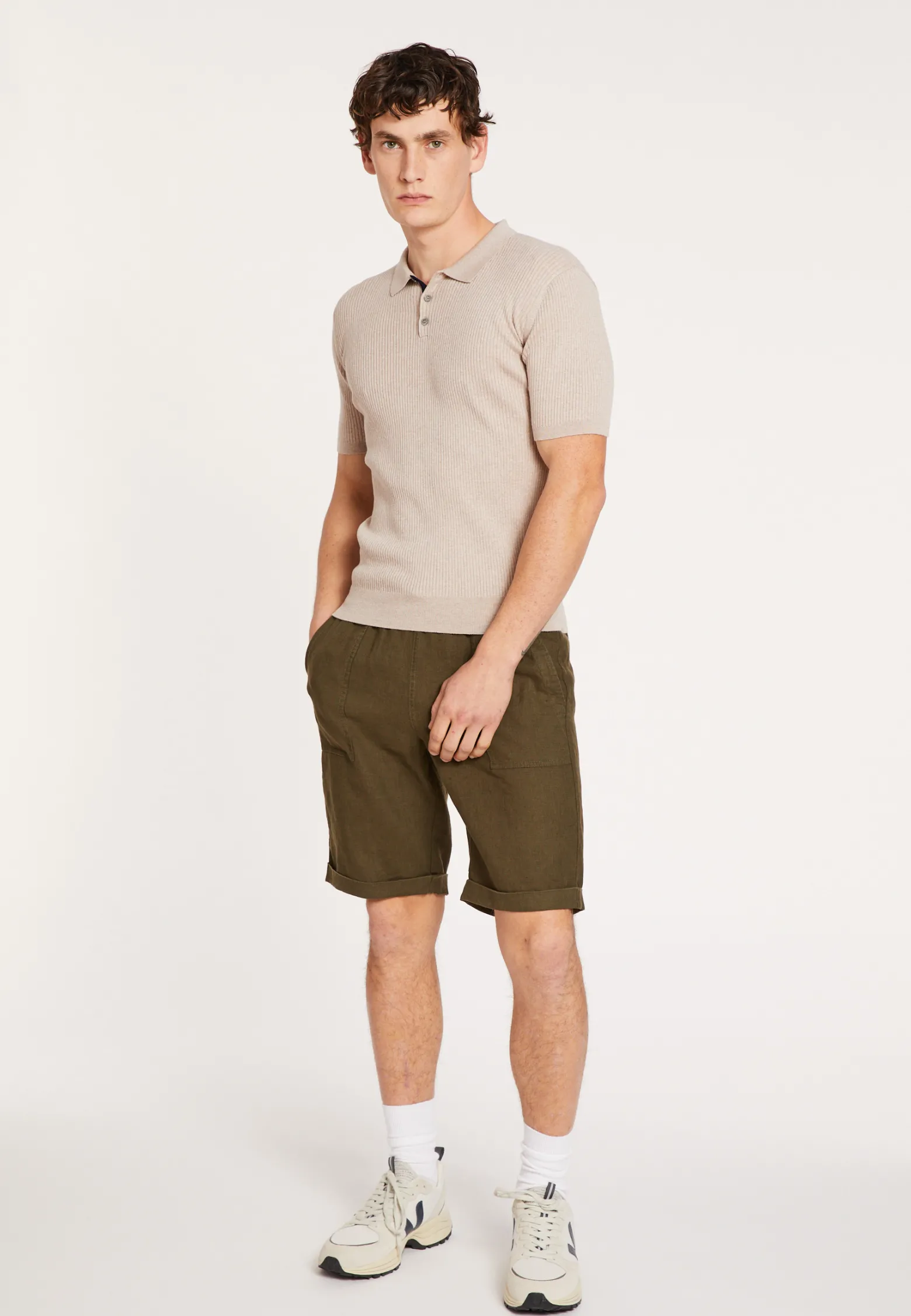 Montagut Poloshirt aus Baumwolle und Merinowolle – Loup