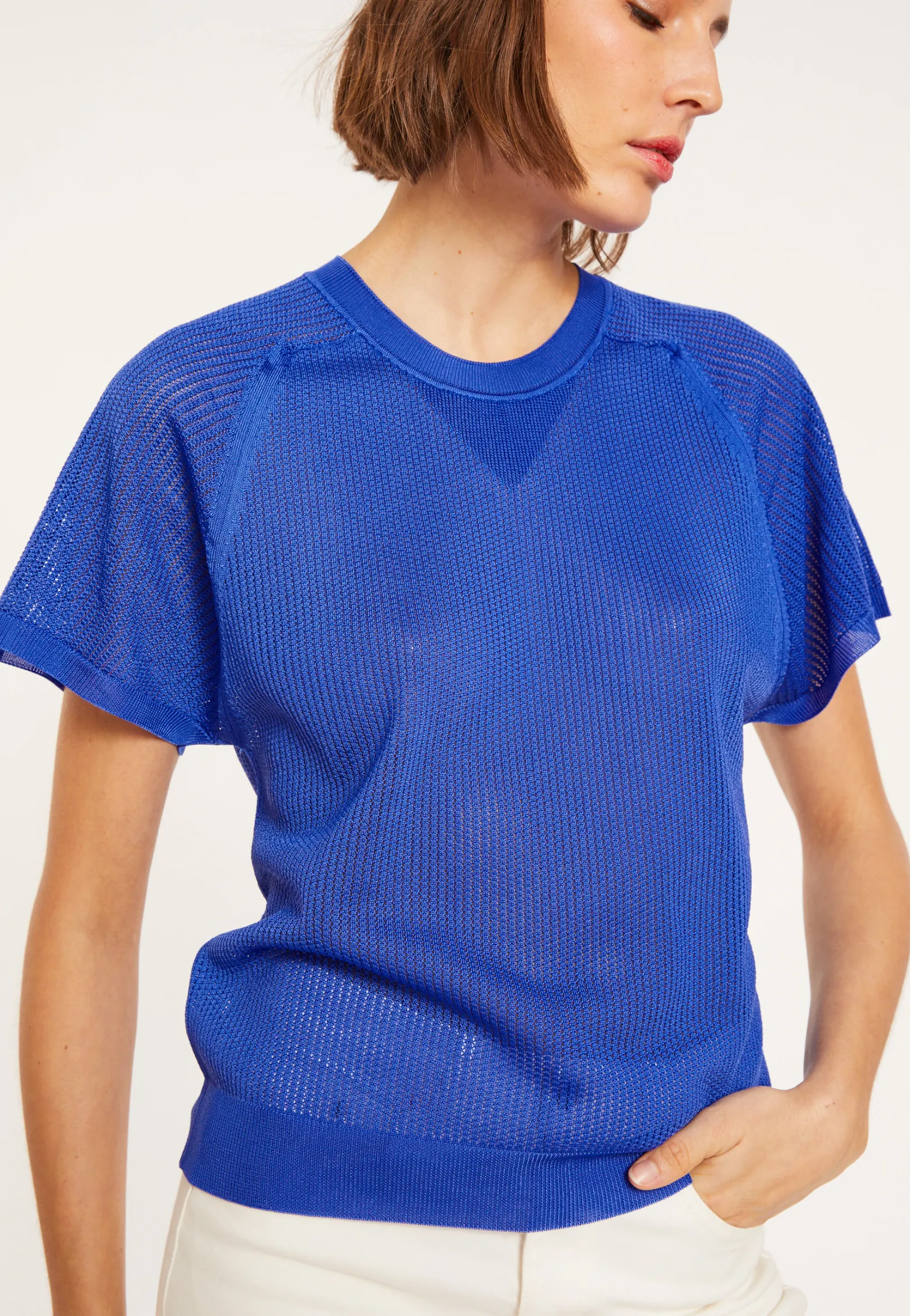 Montagut Ribbed Fil Lumiere T-shirt - Malory