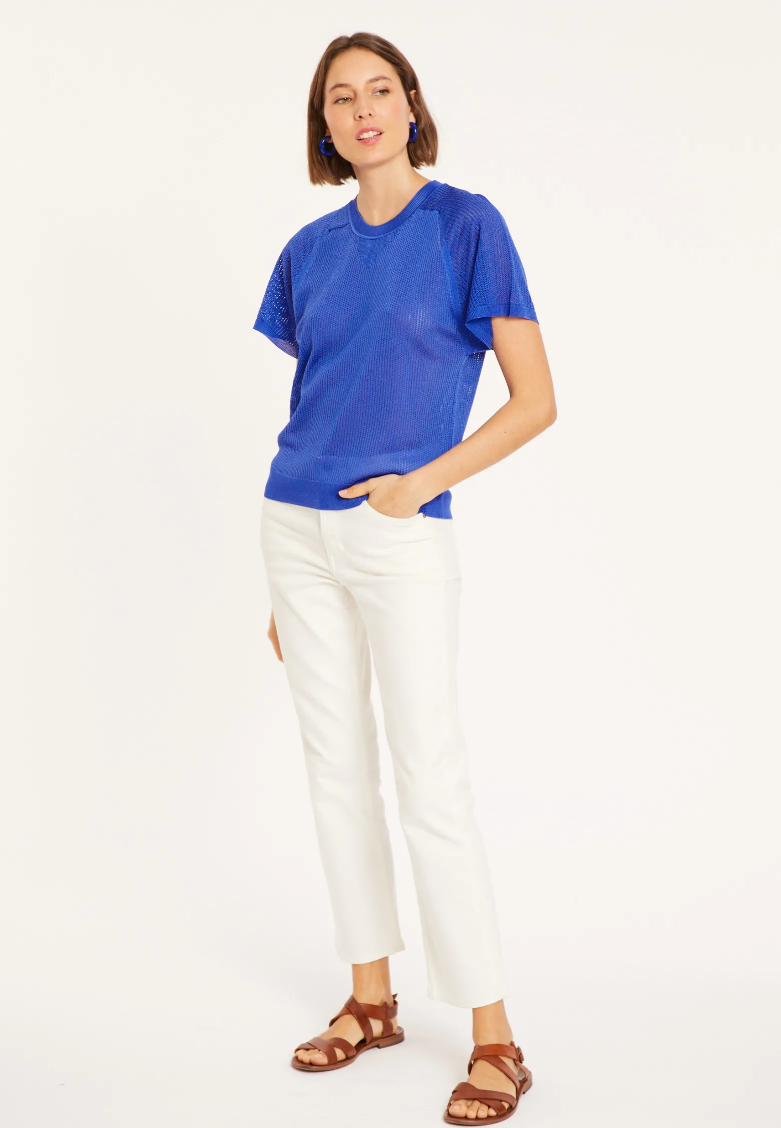 Montagut Ribbed Fil Lumiere T-shirt - Malory