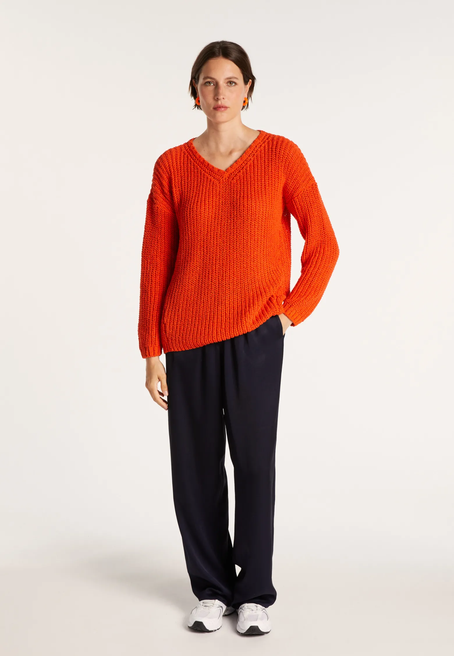 Montagut Ribbed knit V-neck sweater - Bulle